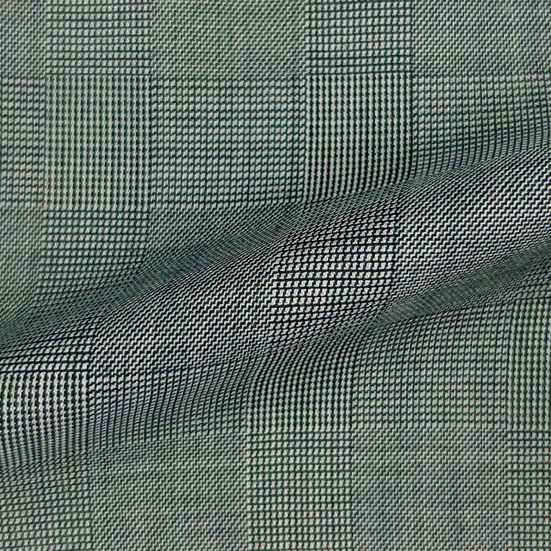 Westwood Hart Online Custom Hand Tailor Suits Sportcoats Trousers Waistcoats Overcoats LIGHT GREY PRINCE OF WALES GLEN PLAID Design