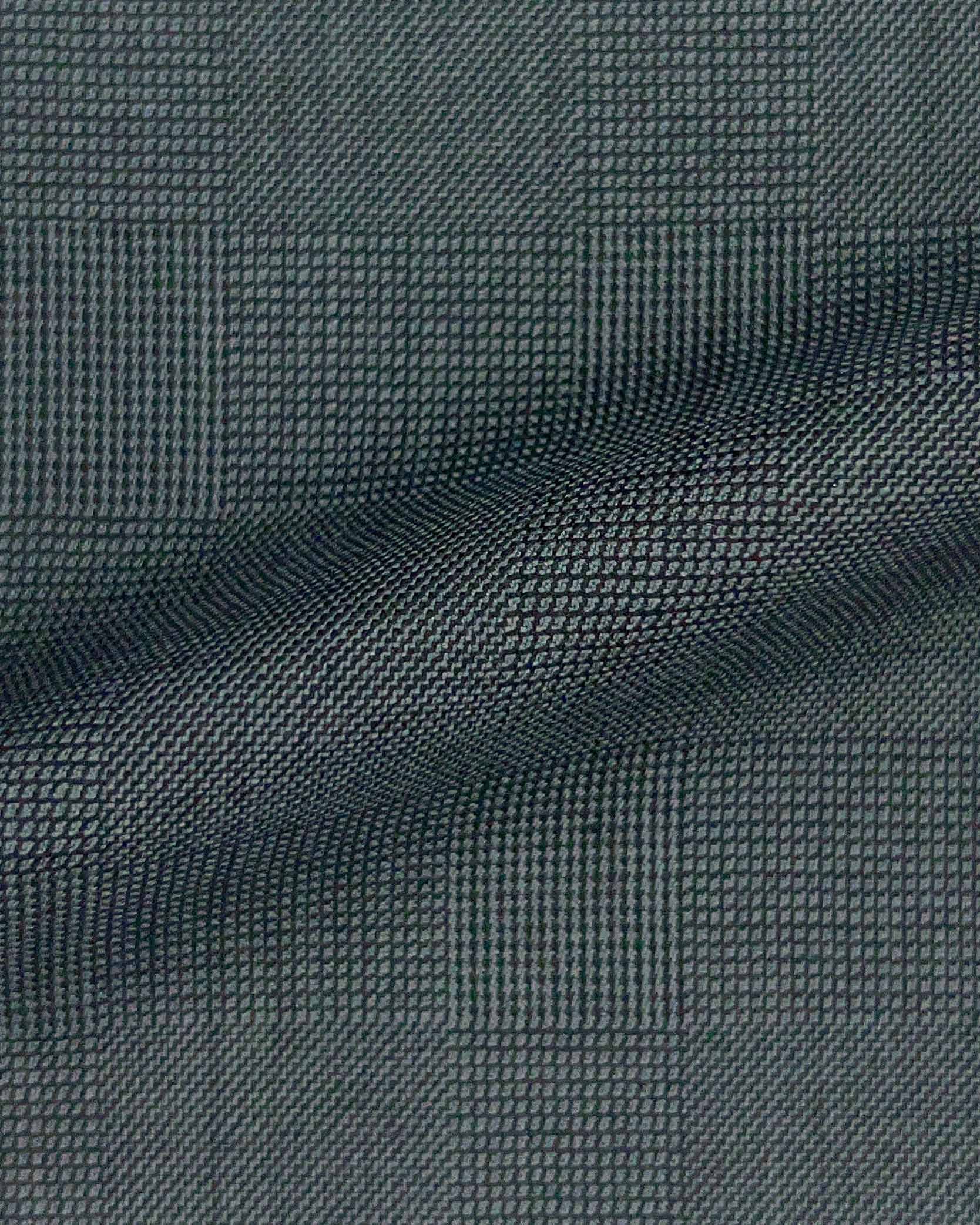 Westwood Hart Online Custom Hand Tailor Suits Sportcoats Trousers Waistcoats Overcoats STEEL GREY PRINCE OF WALES GLEN PLAID Design