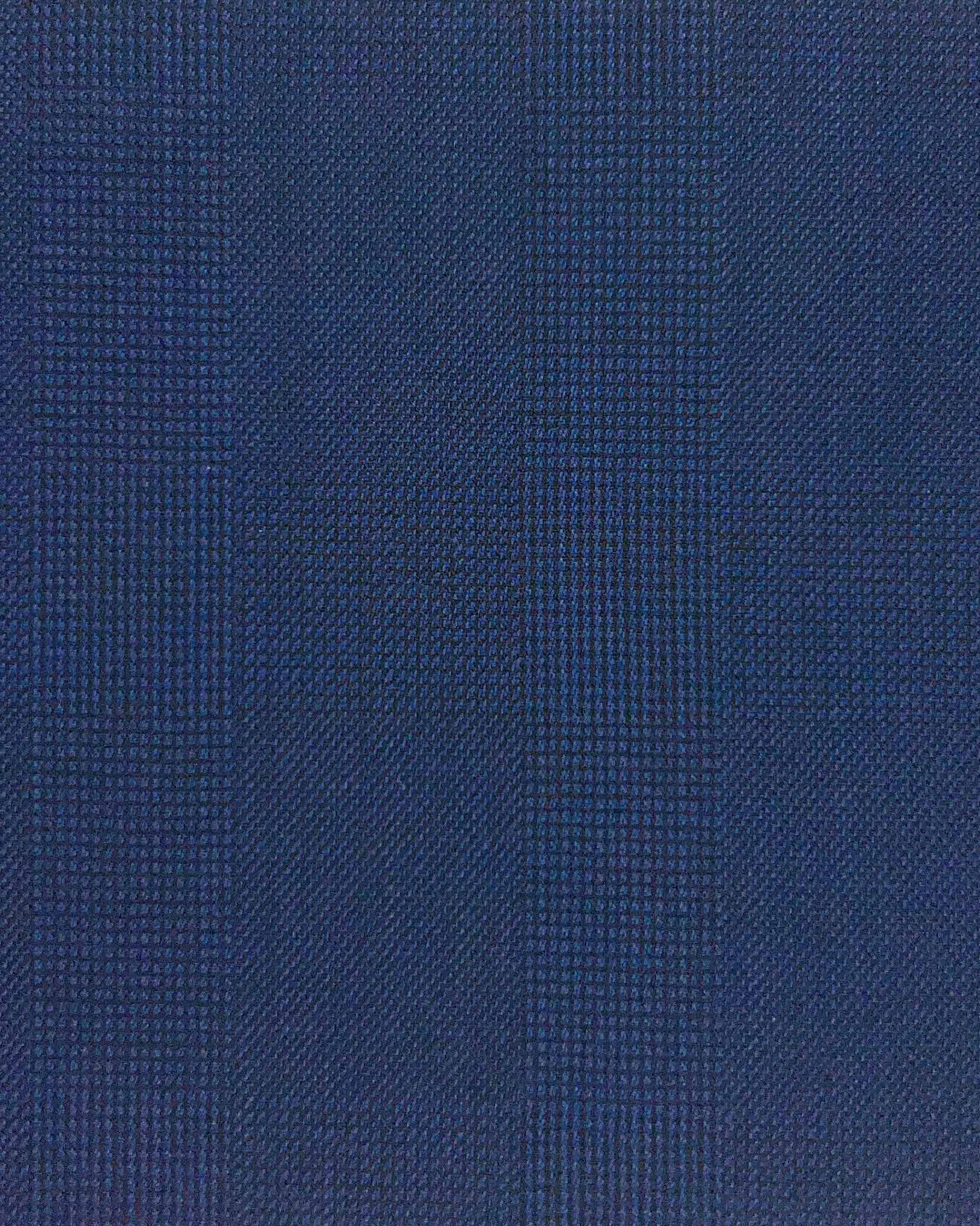 Westwood Hart Online Custom Hand Tailor Suits Sportcoats Trousers Waistcoats Overcoats Midnight Steel Blue PRINCE OF WALES GLEN PLAID Design