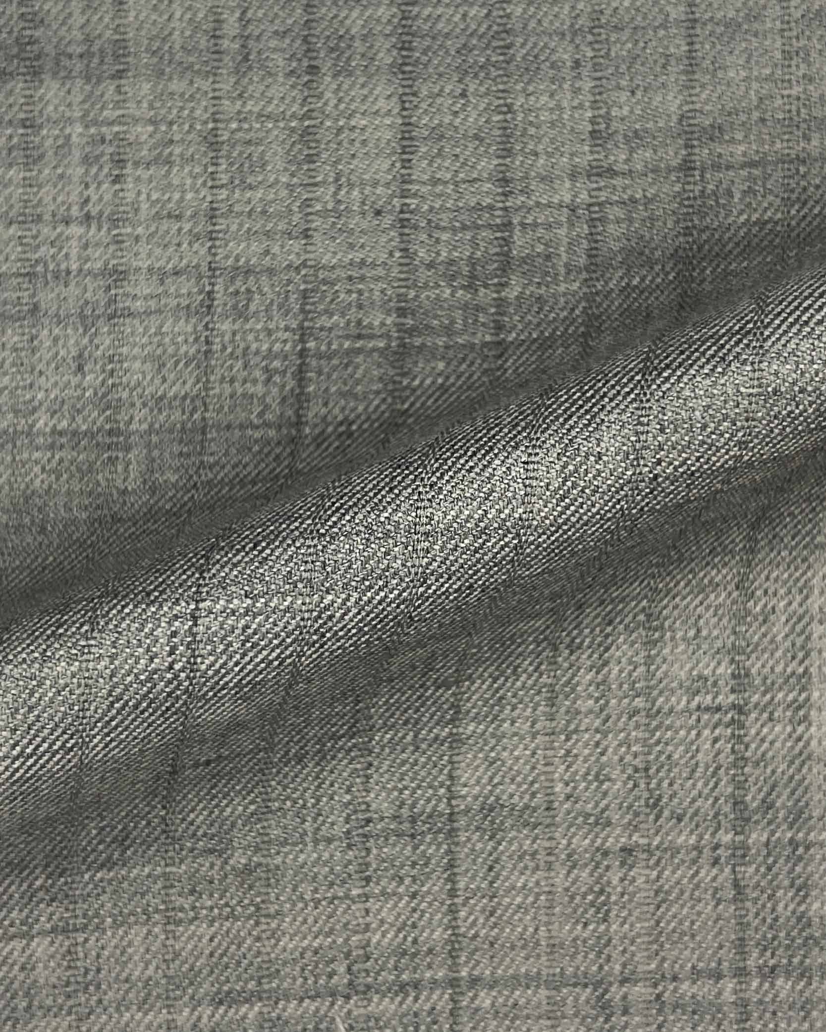 Westwood Hart Online Custom Hand Tailor Suits Sportcoats Trousers Waistcoats Overcoats Pearl Grey Self Stripes Design