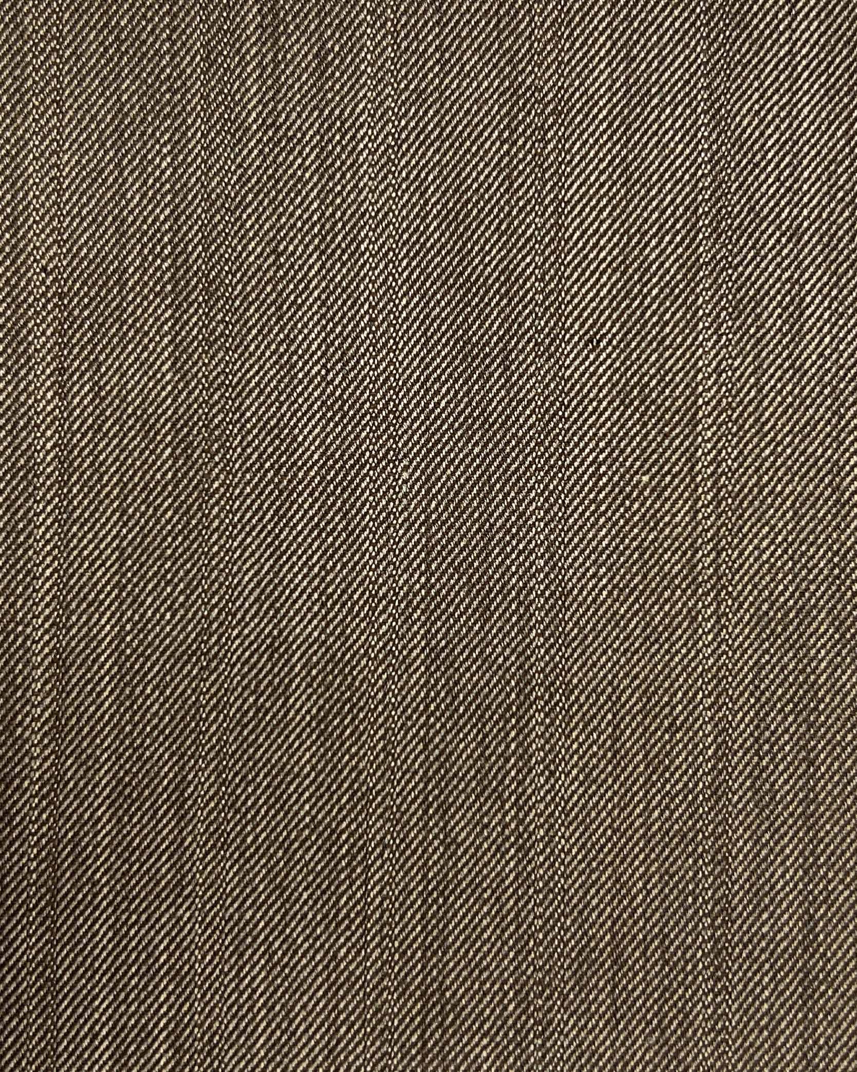 Westwood Hart Online Custom Hand Tailor Suits Sportcoats Trousers Waistcoats Overcoats Warm Tan Brown With Fine Self Stripes Design
