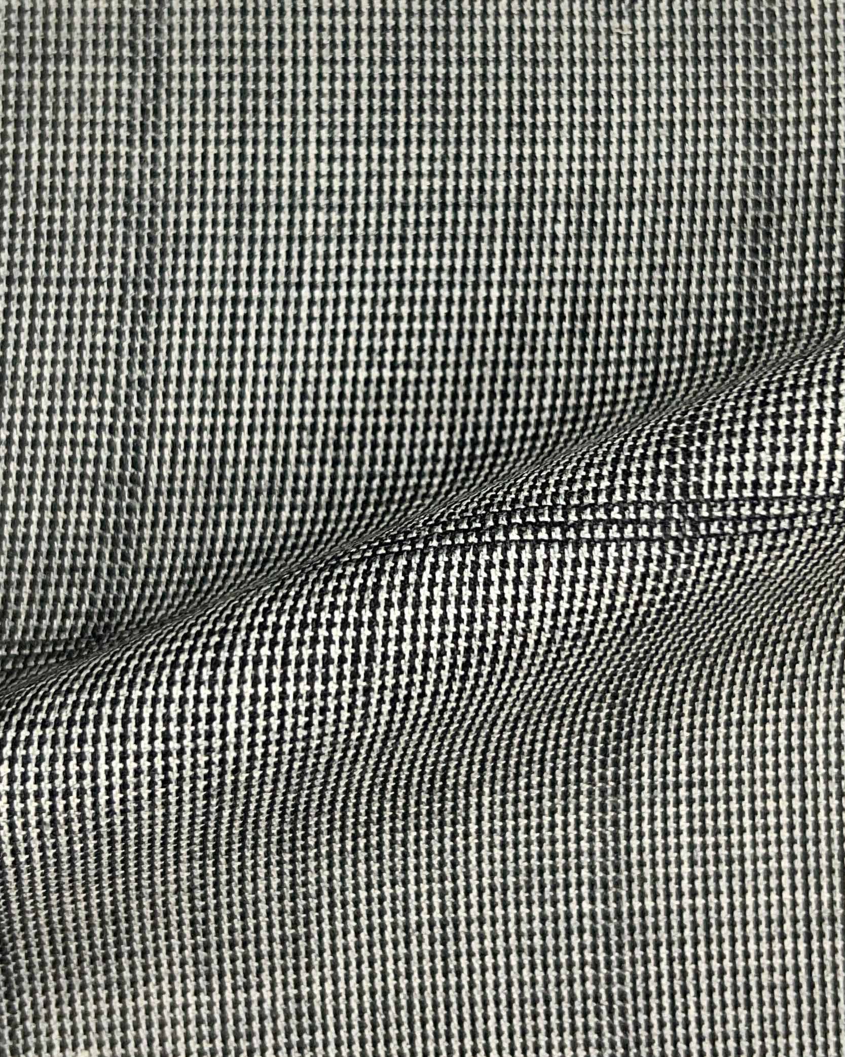 Westwood Hart Online Custom Hand Tailor Suits Sportcoats Trousers Waistcoats Overcoats Grey With Fine Large Windowpane