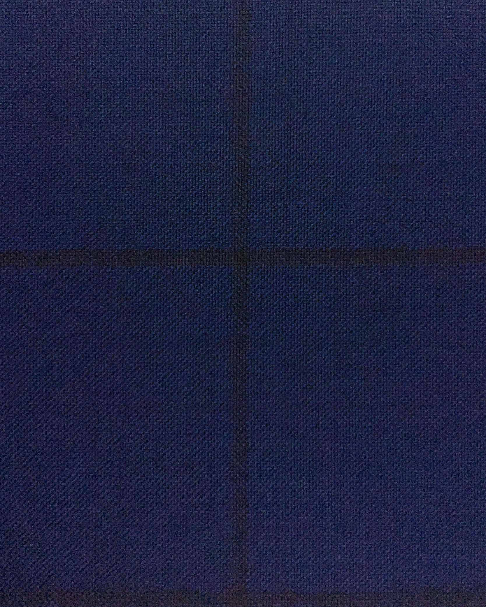 Westwood Hart Online Custom Hand Tailor Suits Sportcoats Trousers Waistcoats Overcoats Navy Blue With Black Windowpane Design