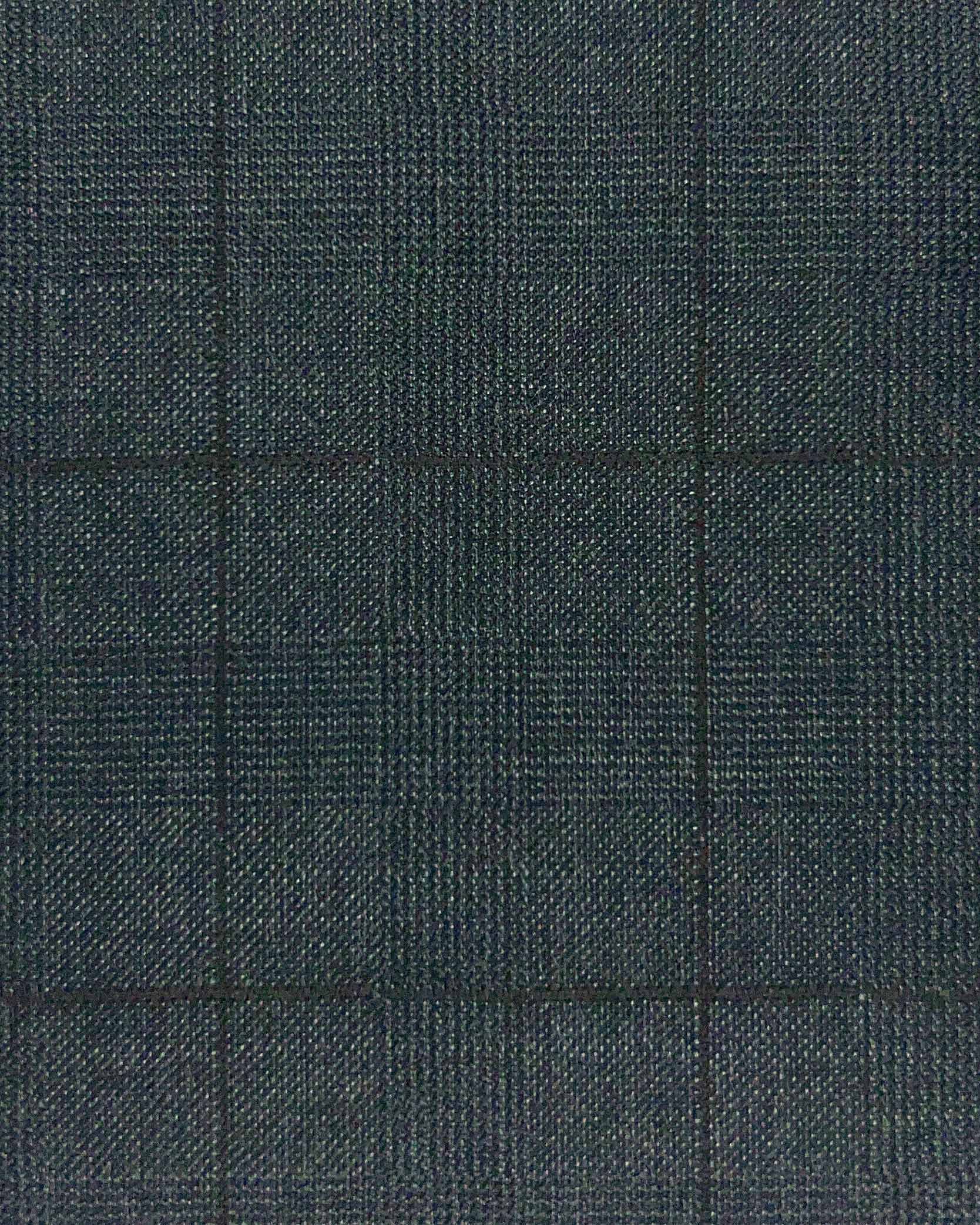 Westwood Hart Online Custom Hand Tailor Suits Sportcoats Trousers Waistcoats Overcoats Charcoal Grey Black WINDOWPANE PRINCE OF WALES GLEN PLAID Design