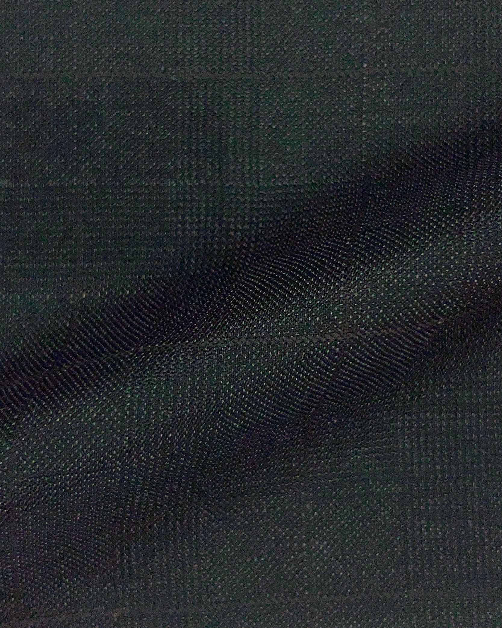 Westwood Hart Online Custom Hand Tailor Suits Sportcoats Trousers Waistcoats Overcoats Black WINDOWPANE PRINCE OF WALES GLEN PLAID Design