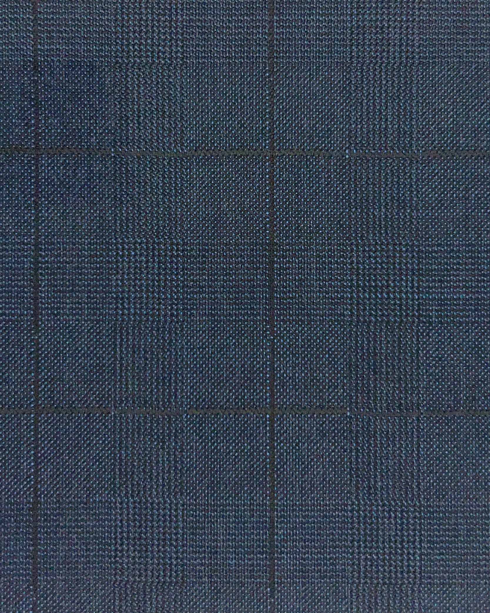 Westwood Hart Online Custom Hand Tailor Suits Sportcoats Trousers Waistcoats Overcoats Steel Grey Black WINDOWPANE PRINCE OF WALES GLEN PLAID Design