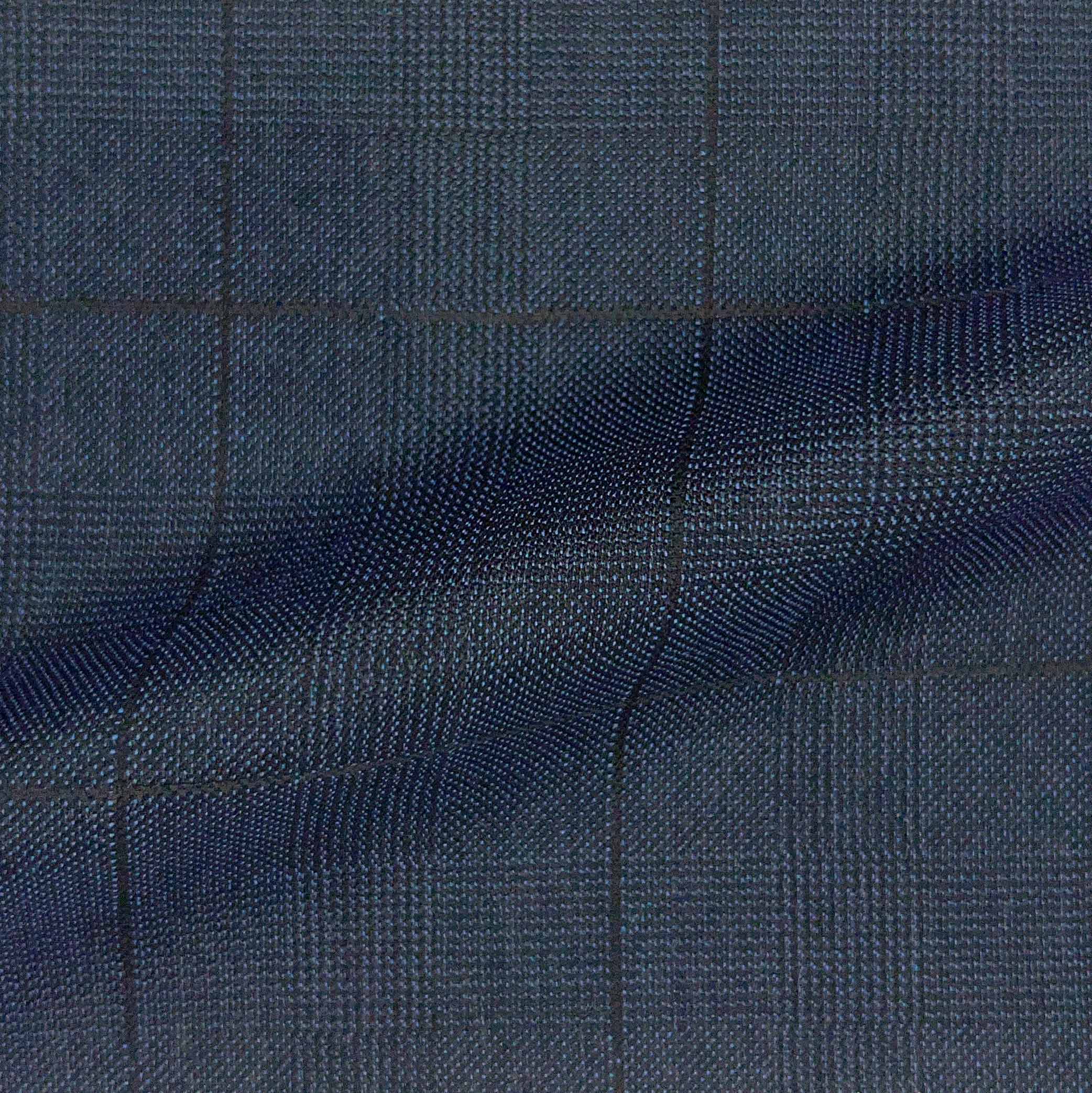 Westwood Hart Online Custom Hand Tailor Suits Sportcoats Trousers Waistcoats Overcoats Steel Grey Black WINDOWPANE PRINCE OF WALES GLEN PLAID Design