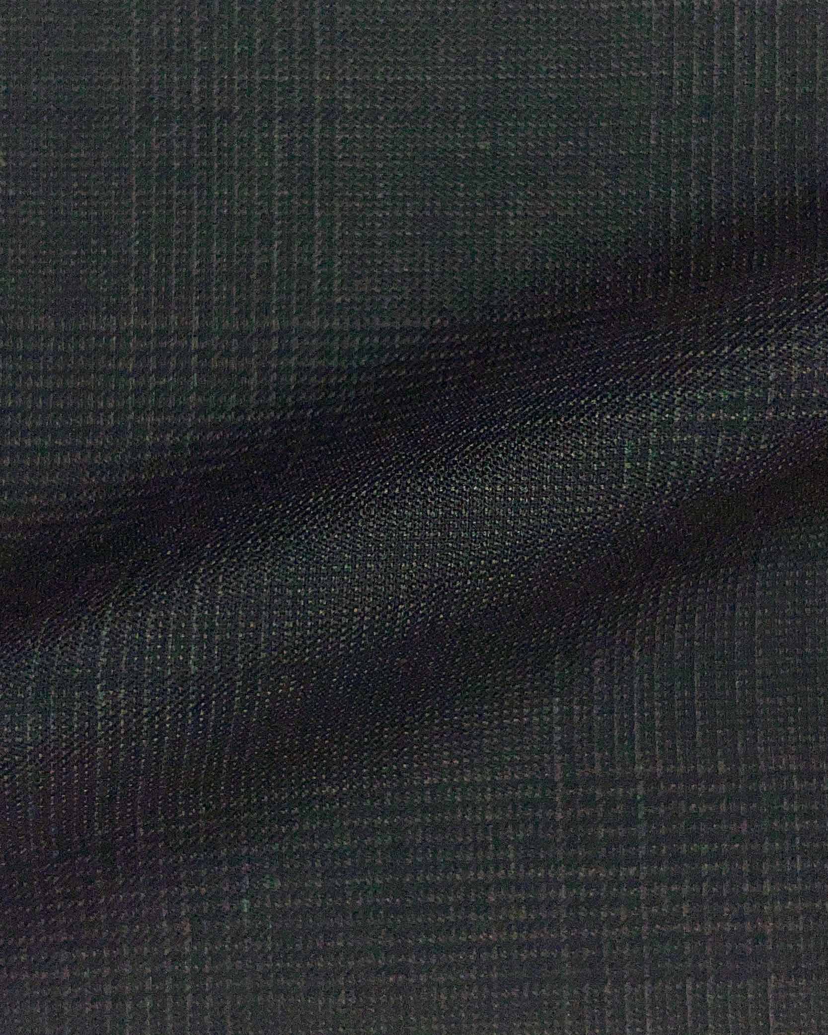 Westwood Hart Online Custom Hand Tailor Suits Sportcoats Trousers Waistcoats Overcoats Dark Brown Black WINDOWPANE PRINCE OF WALES GLEN PLAID Design