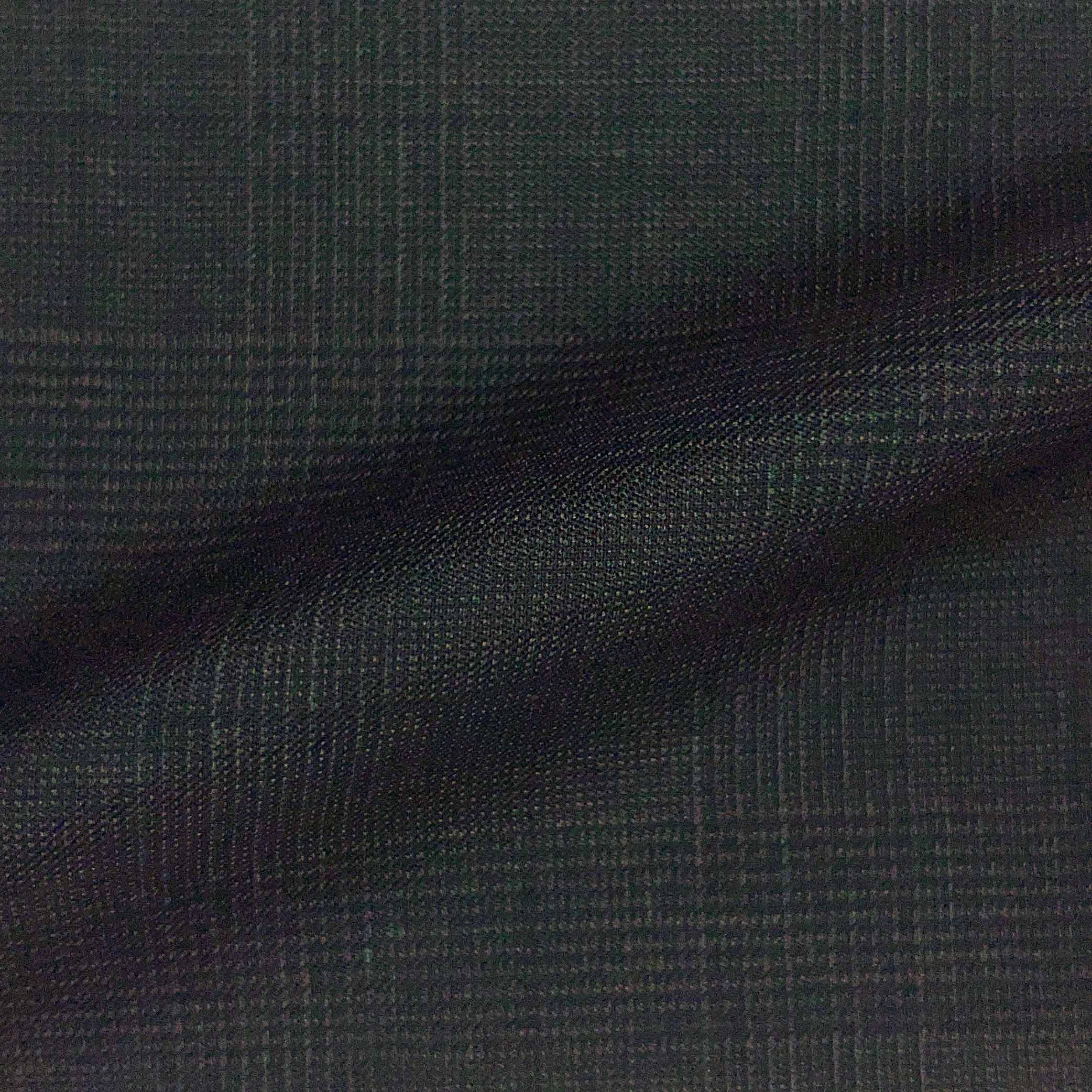 Westwood Hart Online Custom Hand Tailor Suits Sportcoats Trousers Waistcoats Overcoats Dark Brown Black WINDOWPANE PRINCE OF WALES GLEN PLAID Design