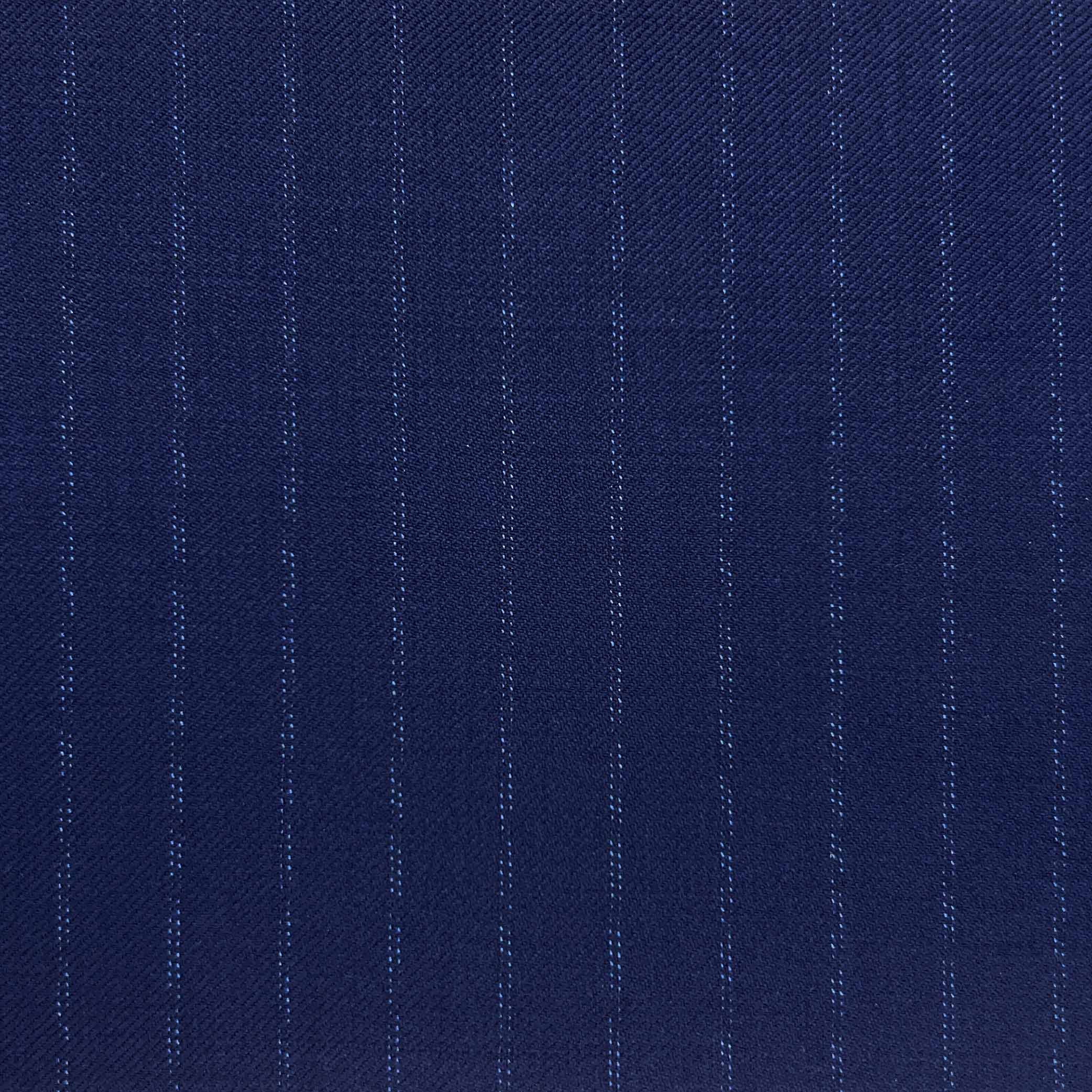 Westwood Hart Online Custom Hand Tailor Suits Sportcoats Trousers Waistcoats Overcoats Royal Blue Double Pinstripes Design