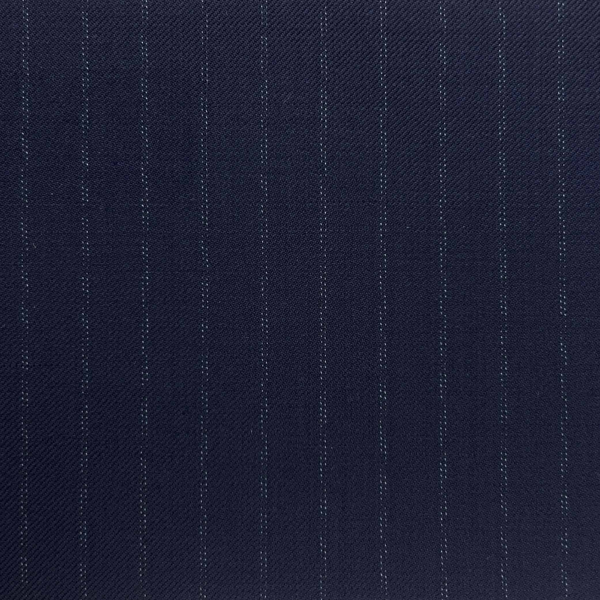 Westwood Hart Online Custom Hand Tailor Suits Sportcoats Trousers Waistcoats Overcoats Navy Blue Double Pinstripes Design