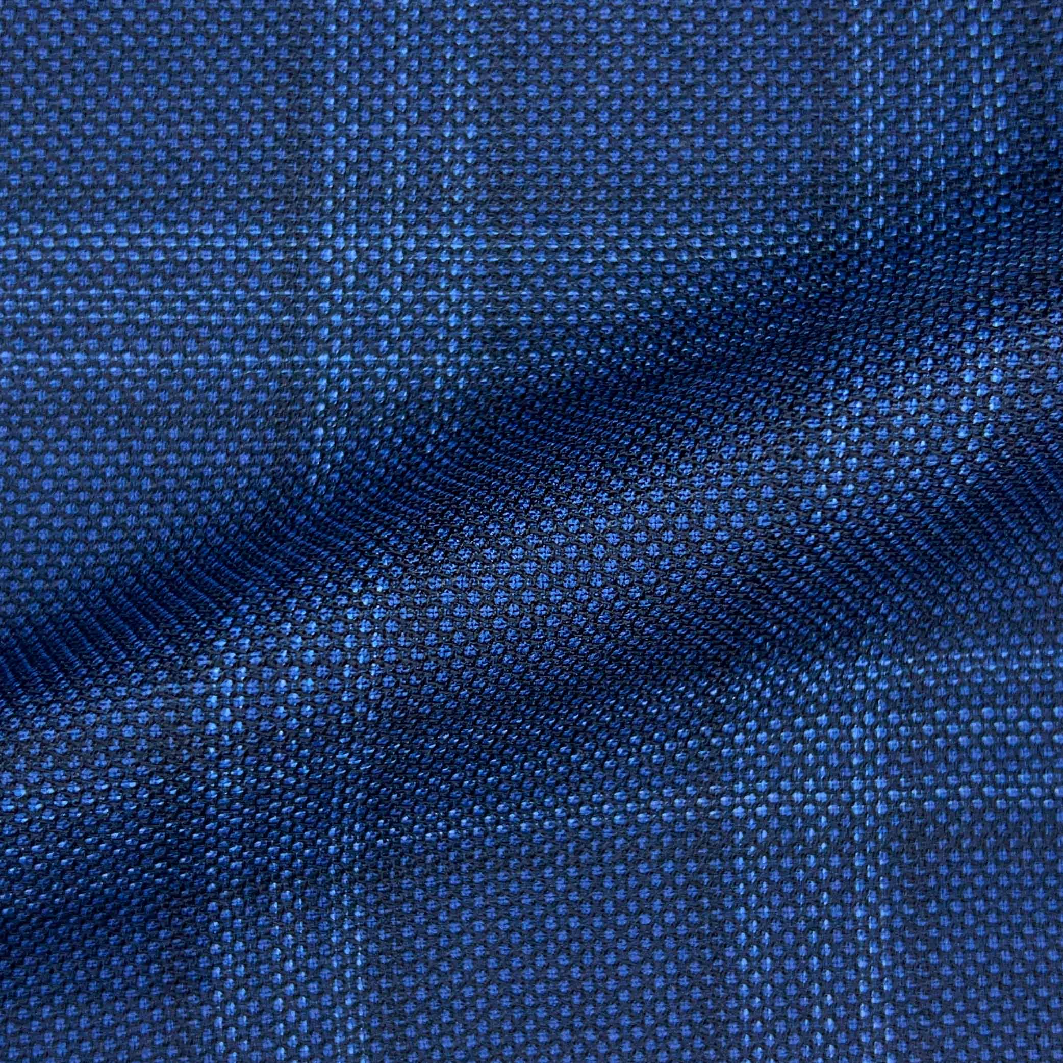 Westwood Hart Online Custom Hand Tailor Suits Sportcoats Trousers Waistcoats Overcoats Made To Measure Formalwear Tuxedo Azure Blue Fine Watch Plaid With Comfort Stretch