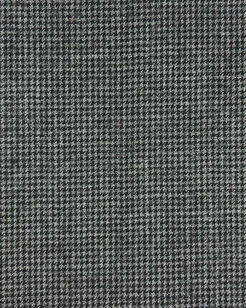 Westwood Hart Online Custom Hand Tailor Suits Sportcoats Trousers Waistcoats Overcoats Made To Measure Formalwear Tuxedo Charcoal Grey Houndstooth Flannel With Comfort Stretch