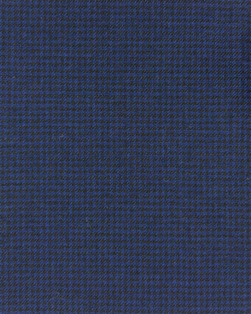 Westwood Hart Online Custom Hand Tailor Suits Sportcoats Trousers Waistcoats Overcoats Made To Measure Formalwear Tuxedo Midnight Blue Houndstooth Flannel With Comfort Stretch