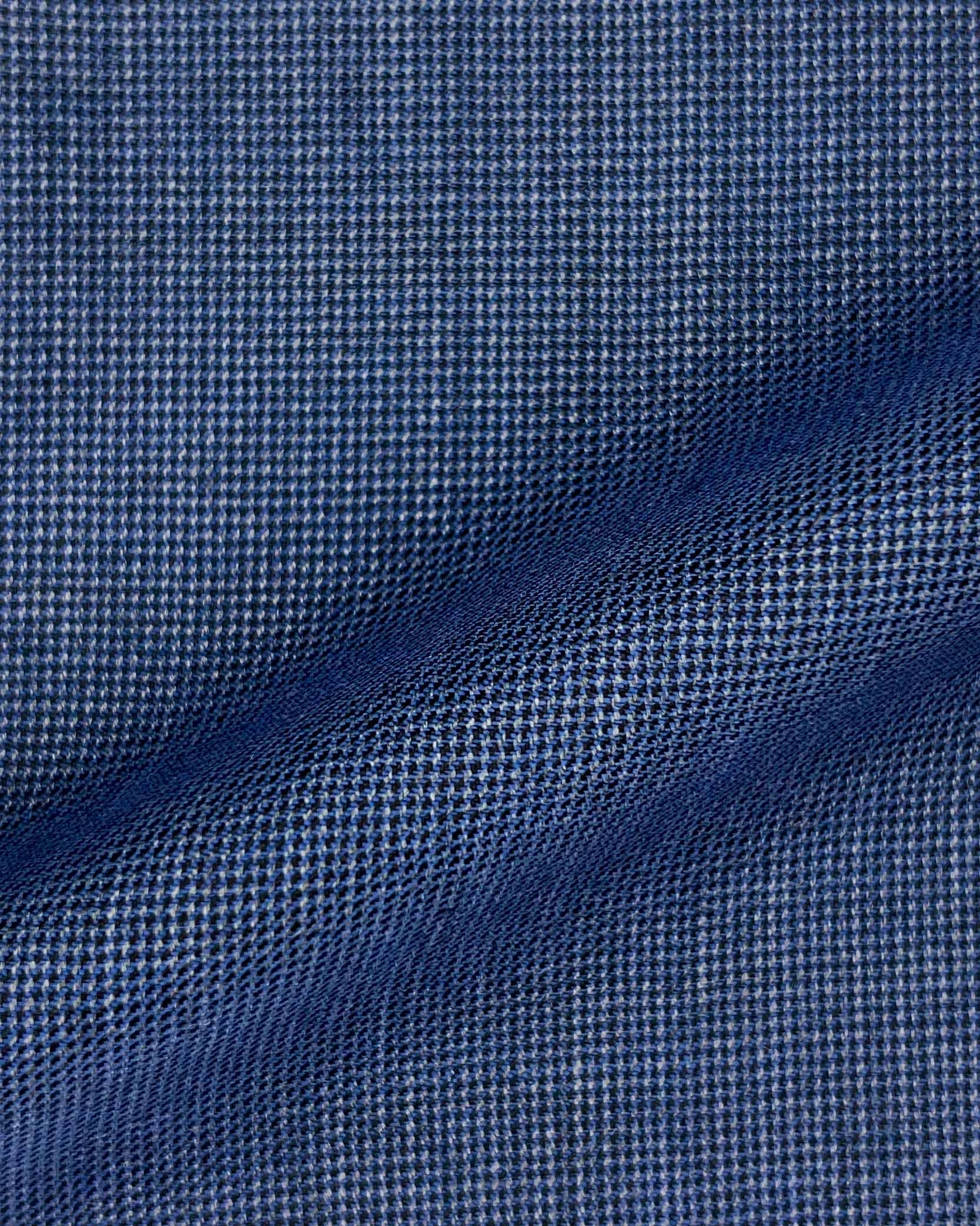 Westwood Hart Online Custom Hand Tailor Suits Sportcoats Trousers Waistcoats Overcoats Made To Measure Formalwear Tuxedo Stone Blue Nailhead With Comfort Stretch