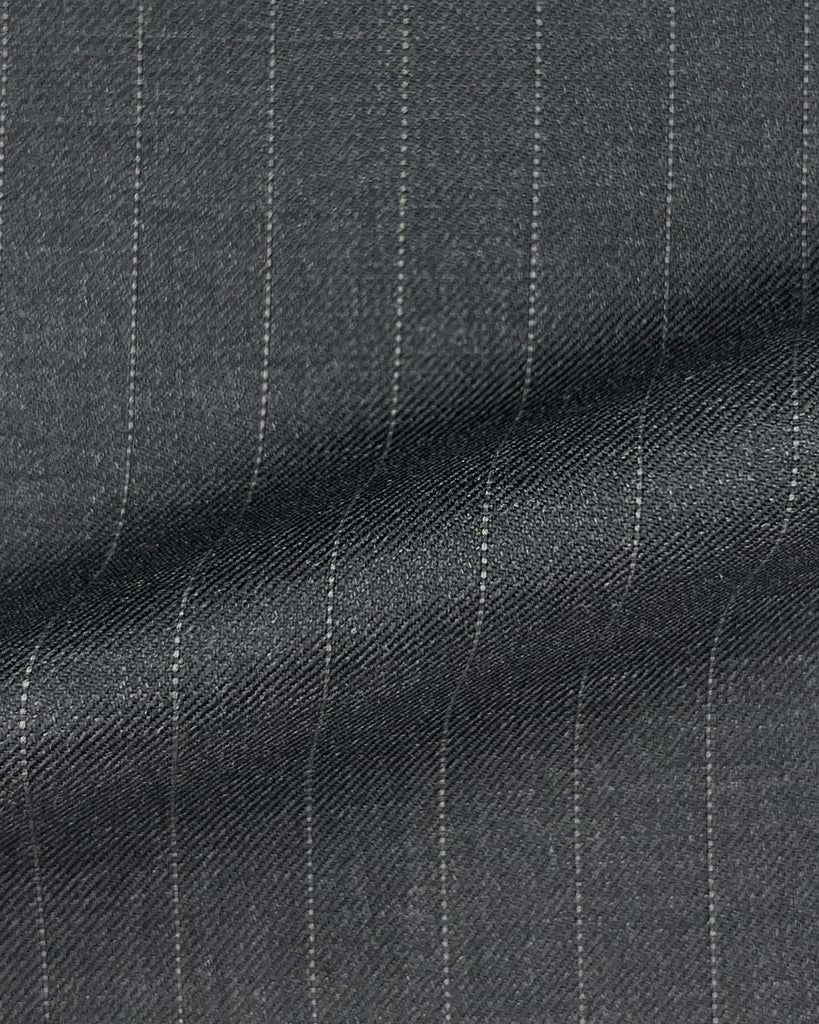 Westwood Hart Online Custom Hand Tailor Suits Sportcoats Trousers Waistcoats Overcoats Made To Measure Formalwear Tuxedo Dark Grey Pinstripe With Comfort Stretch