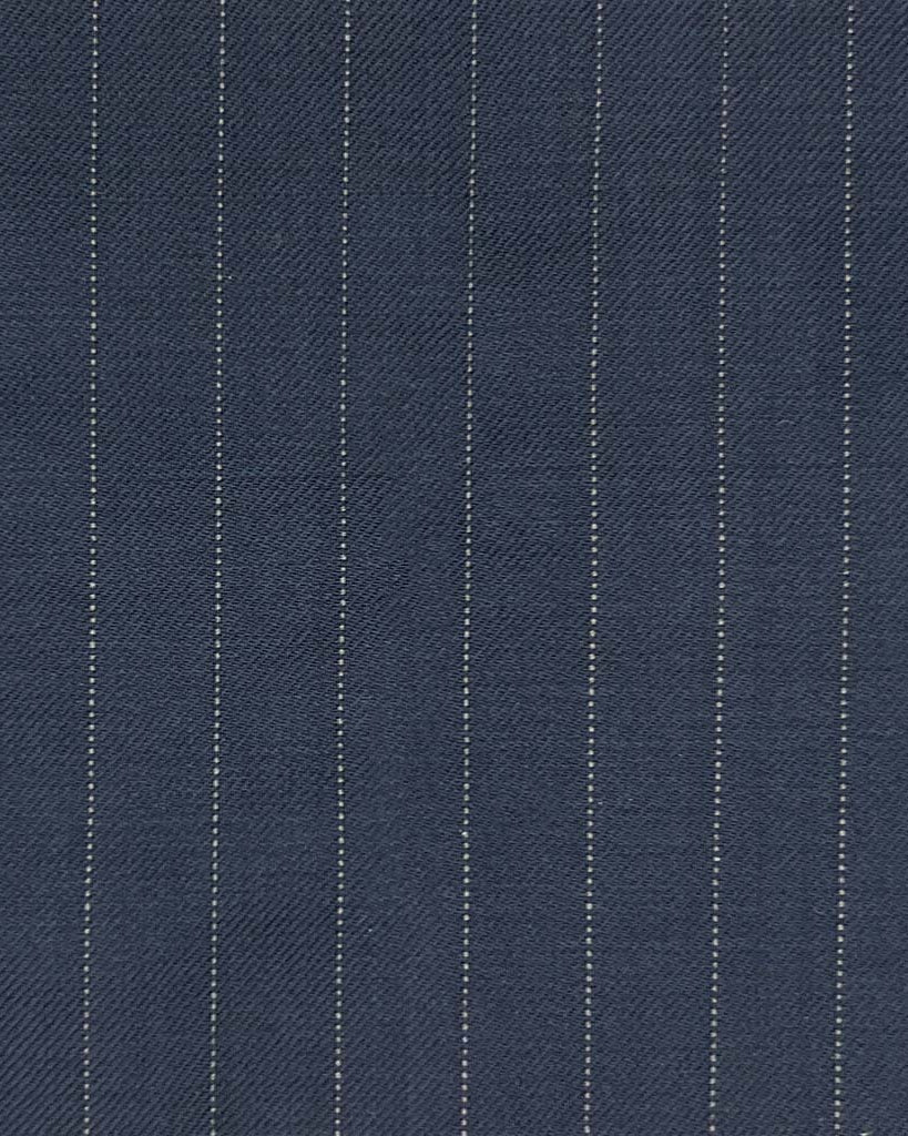Westwood Hart Online Custom Hand Tailor Suits Sportcoats Trousers Waistcoats Overcoats Made To Measure Formalwear Tuxedo Midnight Blue Pinstripe With Comfort Stretch