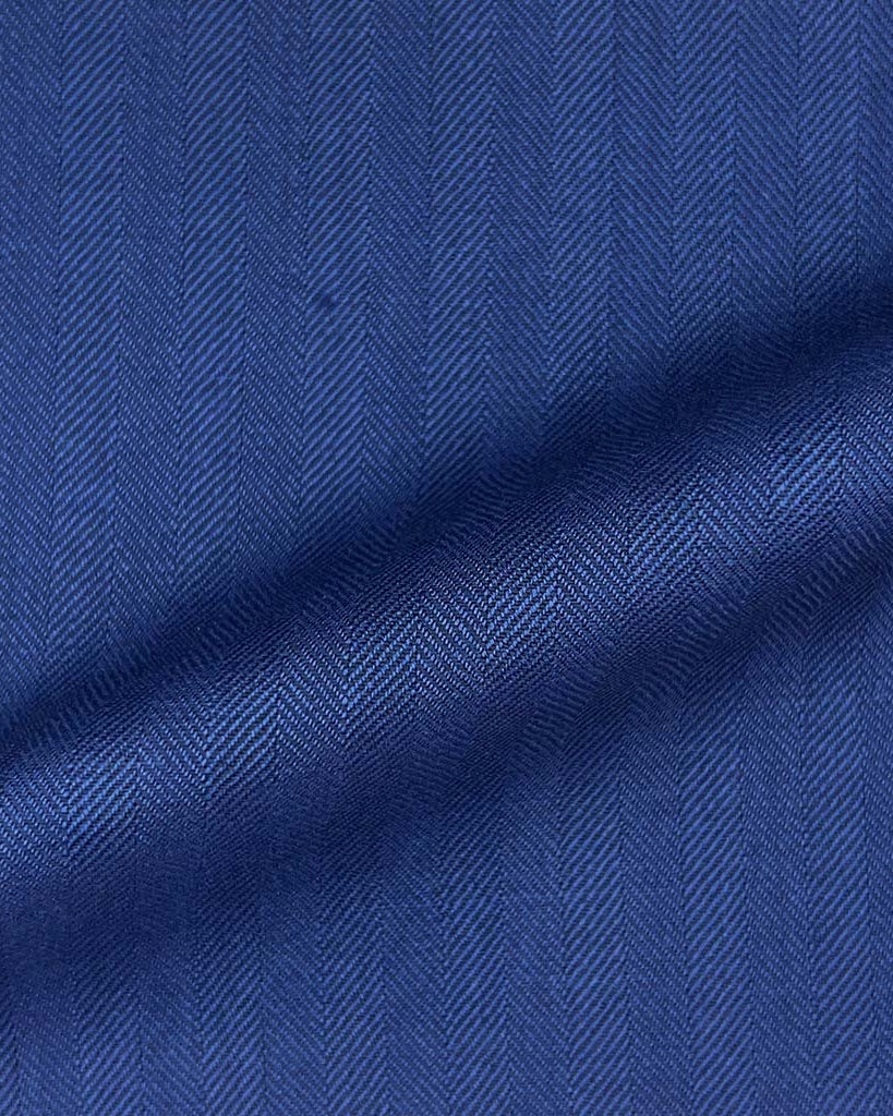 Westwood Hart Online Custom Hand Tailor Suits Sportcoats Trousers Waistcoats Overcoats Made To Measure Formalwear Tuxedo Royal Blue Herringbone With Comfort Stretch