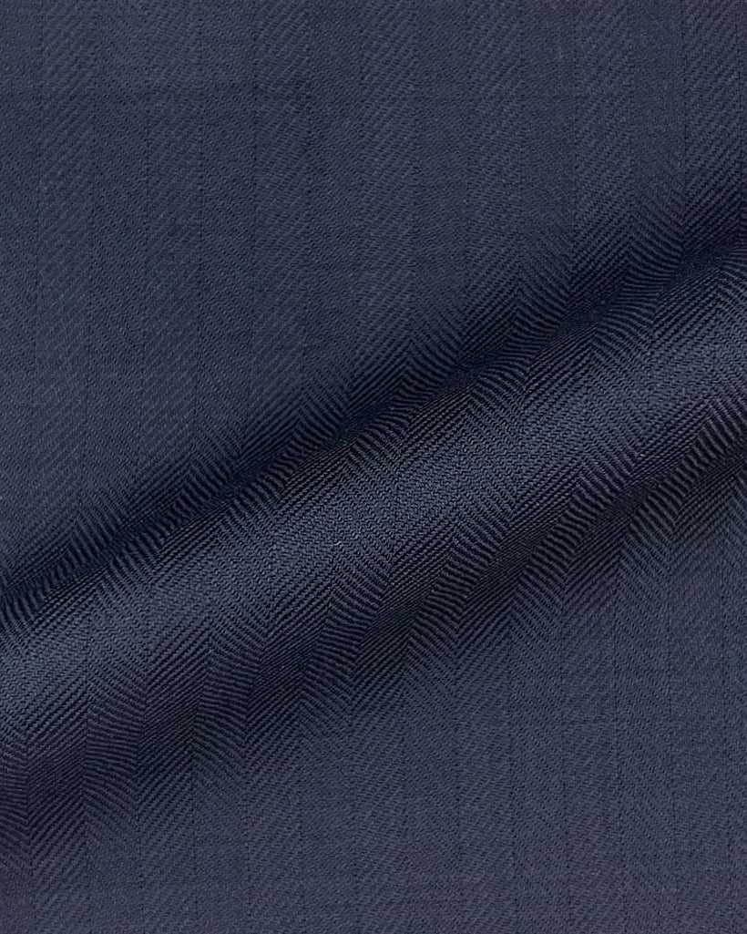 Westwood Hart Online Custom Hand Tailor Suits Sportcoats Trousers Waistcoats Overcoats Made To Measure Formalwear Tuxedo Midnight Blue Herringbone With Comfort Stretch