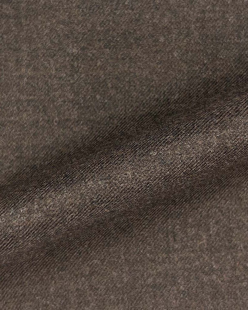 Westwood Hart Online Custom Hand Tailor Suits Sportcoats Trousers Waistcoats Overcoats Made To Measure Formalwear Tuxedo Brown Plain Weave Flannel With Comfort Stretch