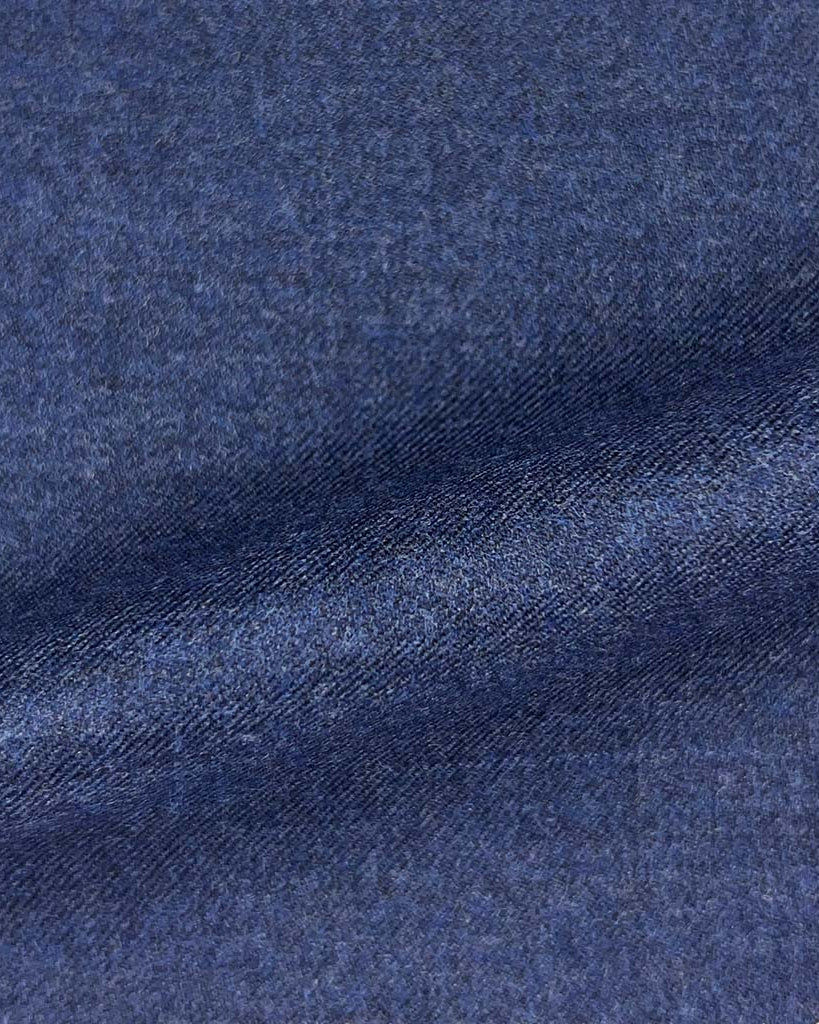 Westwood Hart Online Custom Hand Tailor Suits Sportcoats Trousers Waistcoats Overcoats Made To Measure Formalwear Tuxedo Aegean Blue Plain Weave Flannel With Comfort Stretch