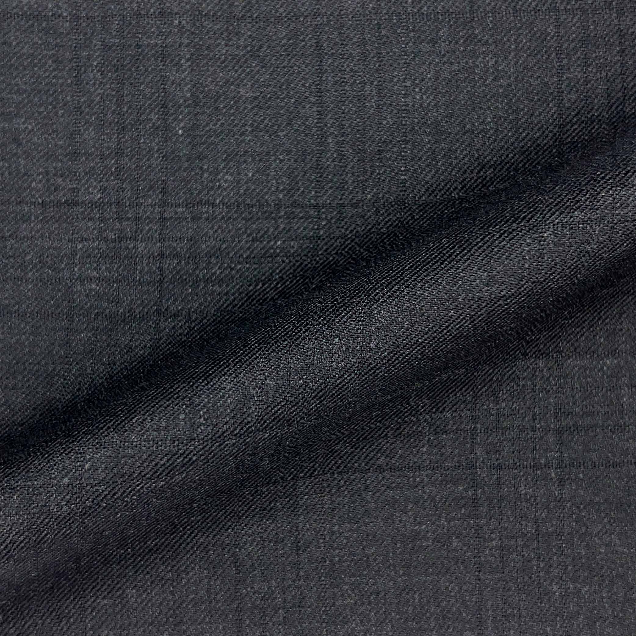 Westwood Hart Online Custom Hand Tailor Suits Sportcoats Trousers Waistcoats Overcoats Made To Measure Formalwear Tuxedo Dark Grey Self Watch Plaid With Comfort Stretch