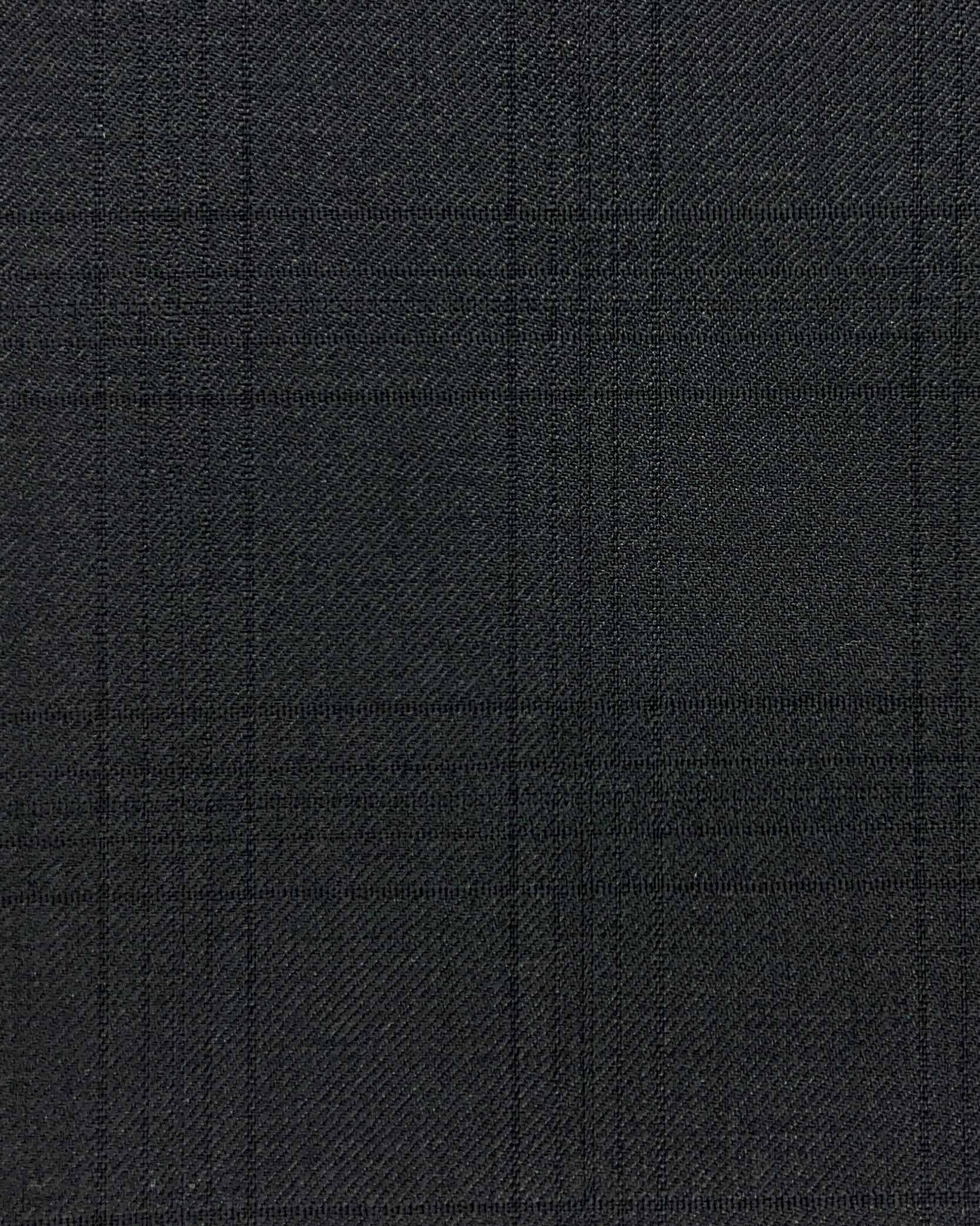 Westwood Hart Online Custom Hand Tailor Suits Sportcoats Trousers Waistcoats Overcoats Made To Measure Formalwear Tuxedo Black Self Watch Plaid With Comfort Stretch