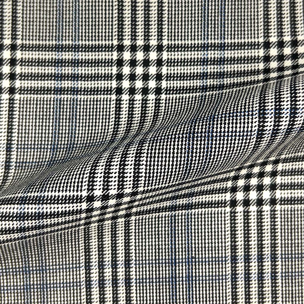 Westwood Hart Online Custom Hand Tailor Suits Sportcoats Trousers Waistcoats Overcoats Made To Measure Formalwear Tuxedo Grey Glen Plaid With Navy Double Windowpane With Comfort Stretch