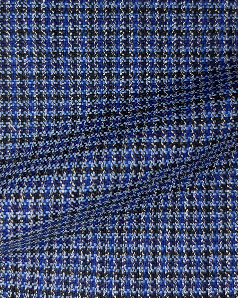 Westwood Hart Online Custom Hand Tailor Suits Sportcoats Trousers Waistcoats Overcoats Royal Blue Micro Self Textured