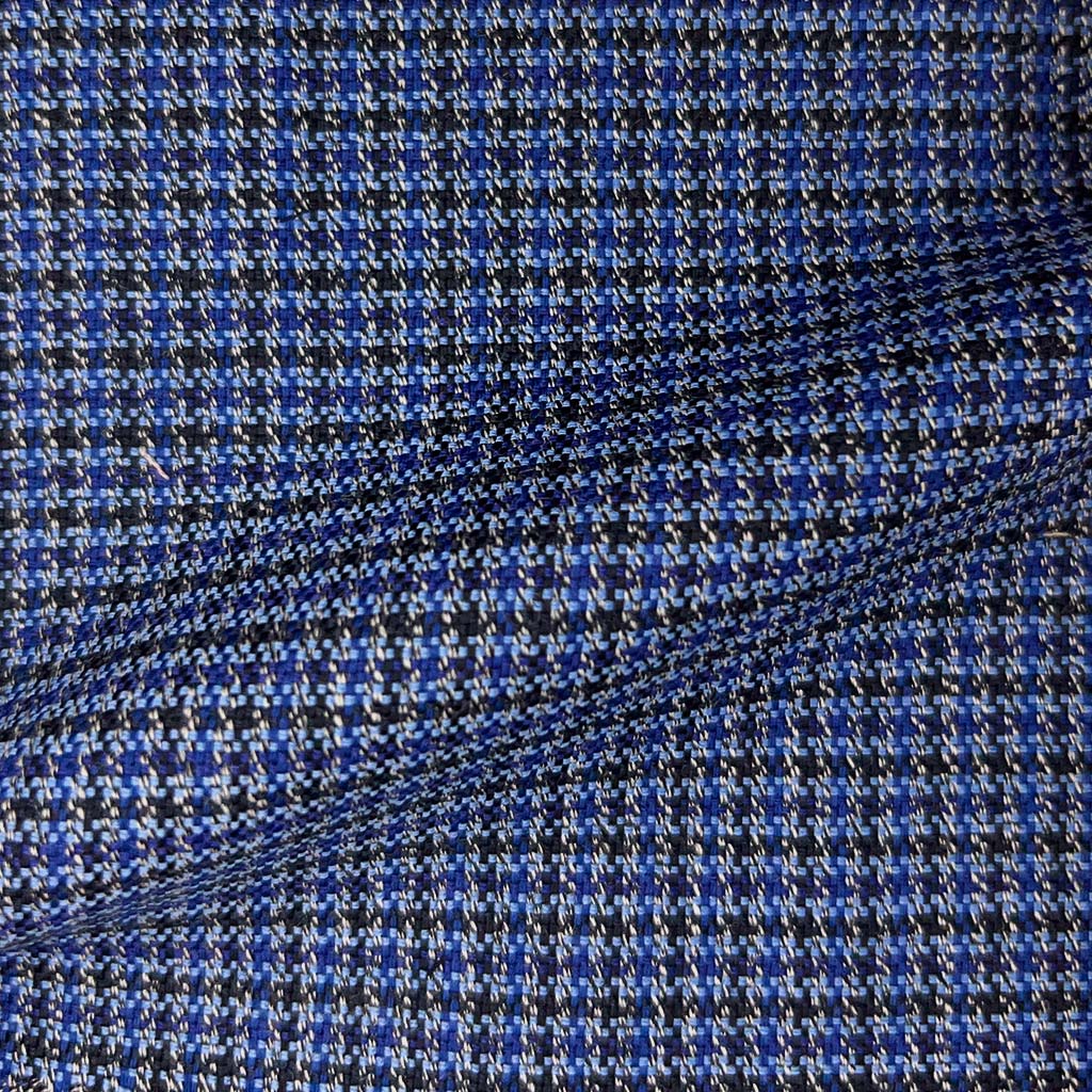 Westwood Hart Online Custom Hand Tailor Suits Sportcoats Trousers Waistcoats Overcoats Royal Blue Micro Self Textured