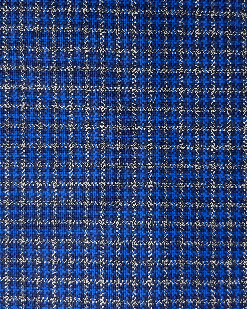 Westwood Hart Online Custom Hand Tailor Suits Sportcoats Trousers Waistcoats Overcoats Cobalt Blue Micro Self Textured