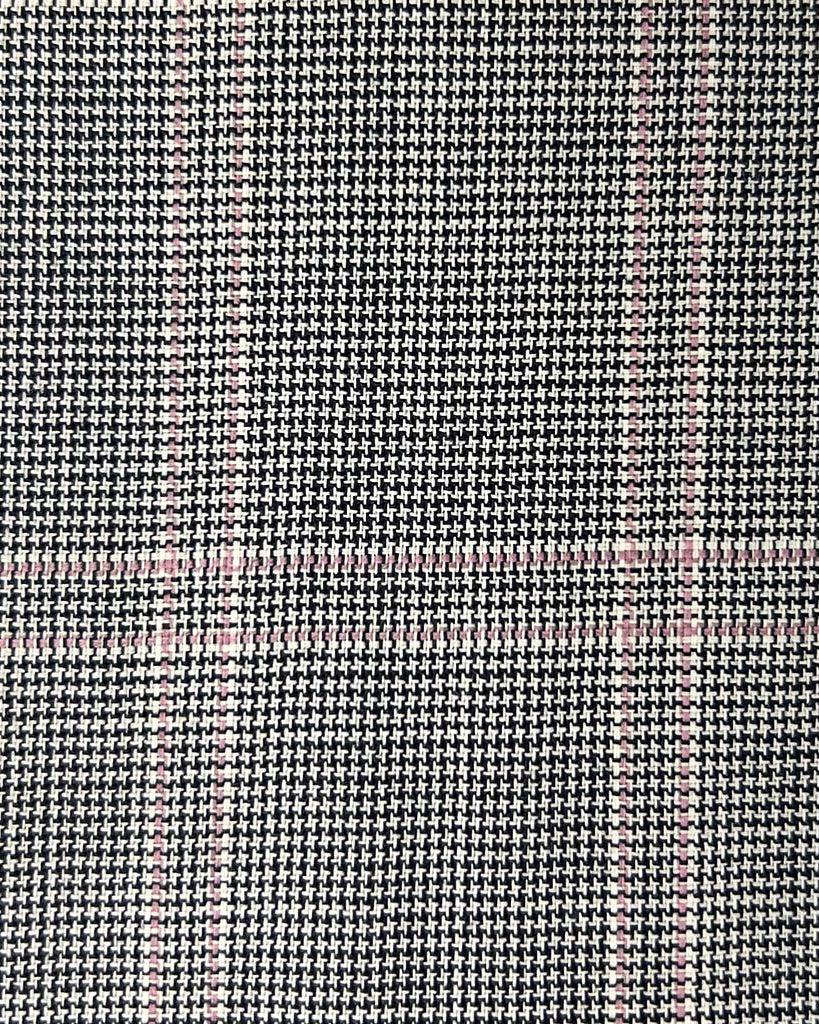 Westwood Hart Online Custom Hand Tailor Suits Sportcoats Trousers Waistcoats Overcoats Grey Houndstooth With Pink Windowpane