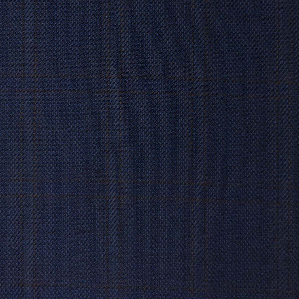 Westwood Hart Online Custom Hand Tailor Suits Sportcoats Trousers Waistcoats Overcoats Navy Self Textured Windowpane