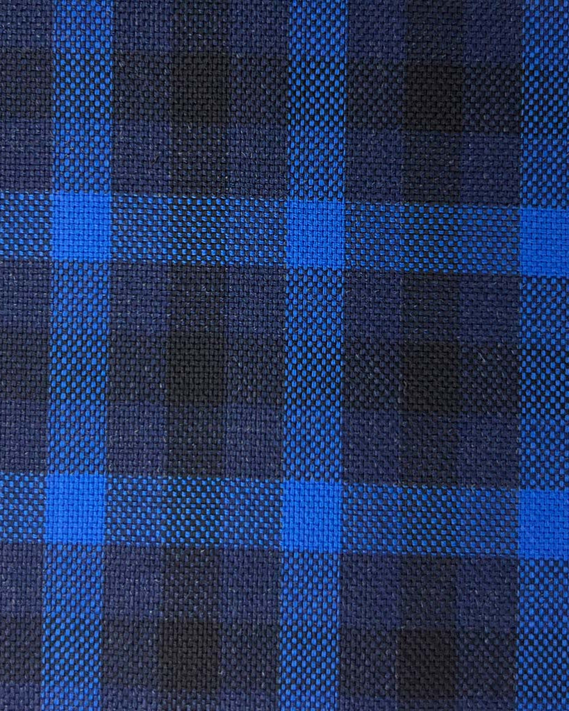 Westwood Hart Online Custom Hand Tailor Suits Sportcoats Trousers Waistcoats Overcoats Navy With Cobalt Blue Windowpane