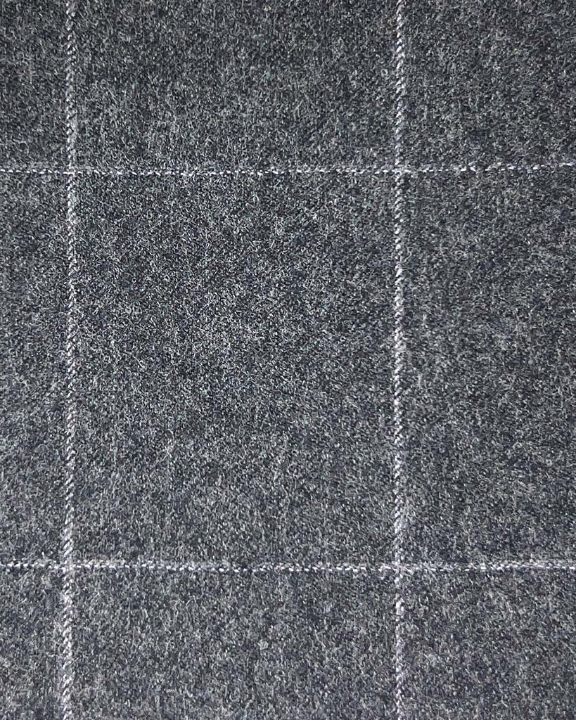 Vitale Barberis Canonico WOOL & MOHAIR Westwood Hart Online Custom Hand Tailor Suits Sportcoats Trousers Waistcoats Overcoats Made To Measure Formalwear Tuxedo Heather Grey Windowpane