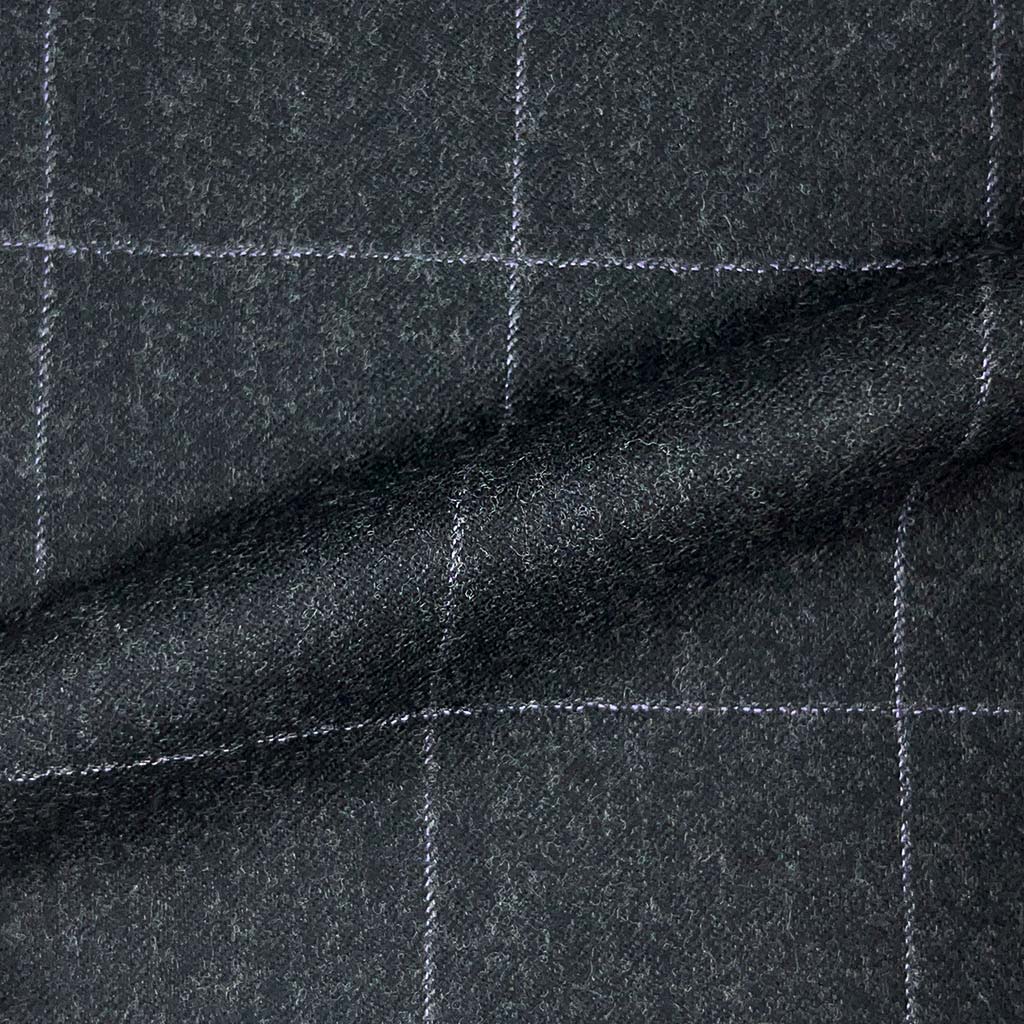 Vitale Barberis Canonico WOOL & MOHAIR Westwood Hart Online Custom Hand Tailor Suits Sportcoats Trousers Waistcoats Overcoats Made To Measure Formalwear Tuxedo Charcoal Grey Windowpane