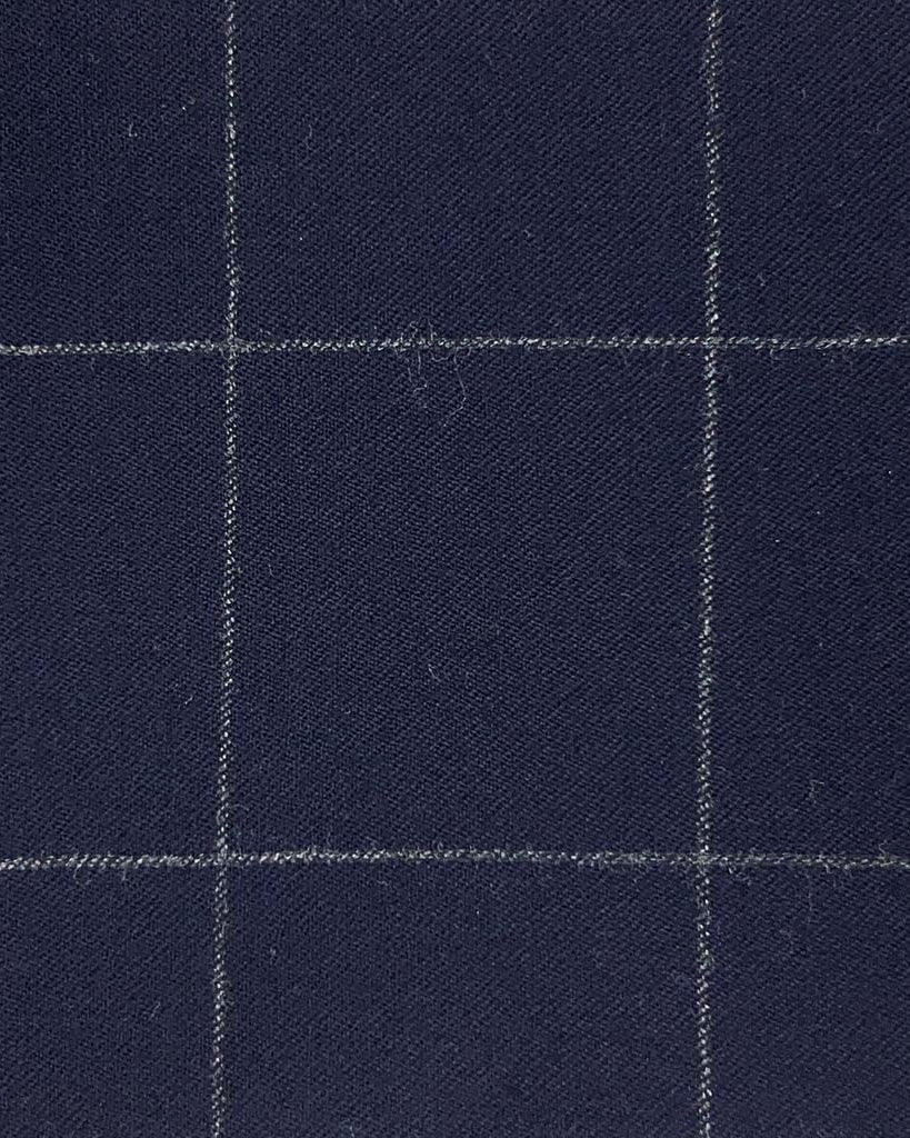 Vitale Barberis Canonico WOOL & MOHAIR Westwood Hart Online Custom Hand Tailor Suits Sportcoats Trousers Waistcoats Overcoats Made To Measure Formalwear Tuxedo Navy Windowpane Windowpane