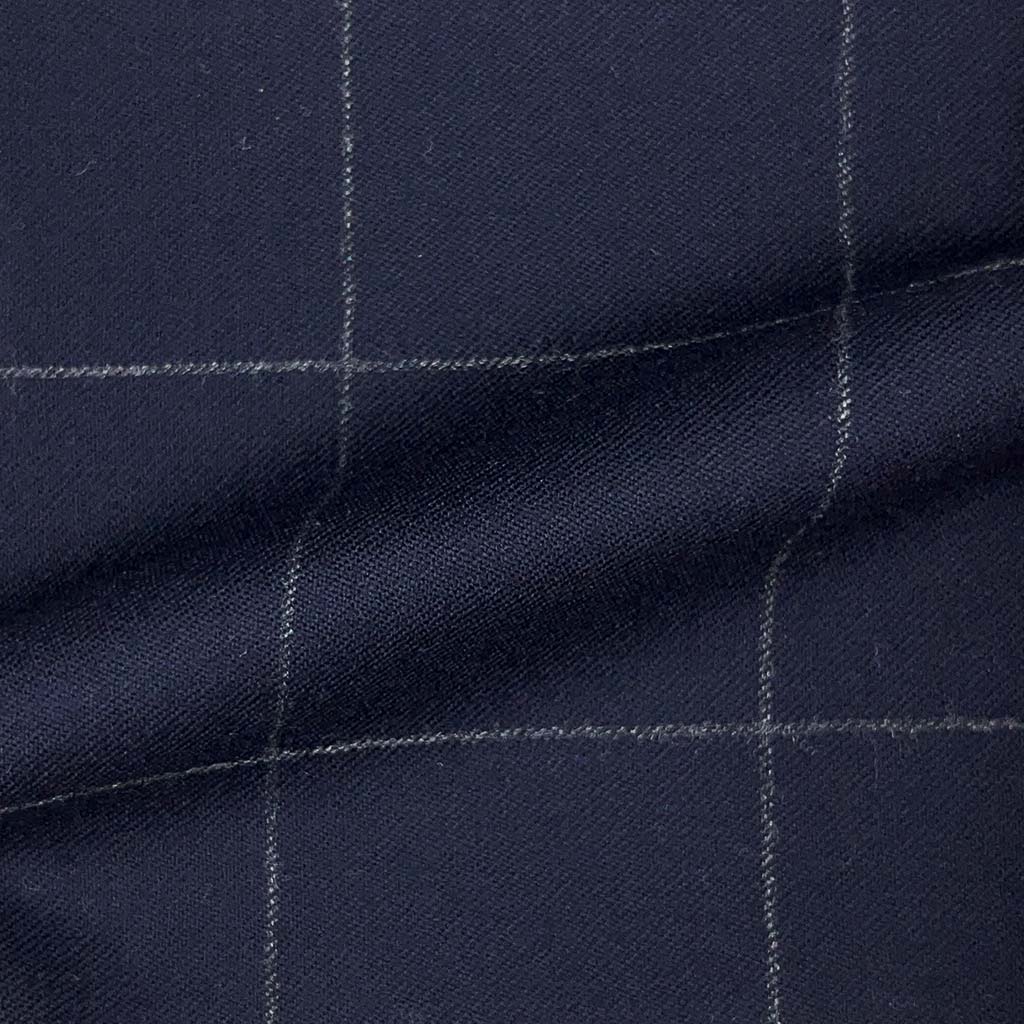 Vitale Barberis Canonico WOOL & MOHAIR Westwood Hart Online Custom Hand Tailor Suits Sportcoats Trousers Waistcoats Overcoats Made To Measure Formalwear Tuxedo Navy Windowpane Windowpane