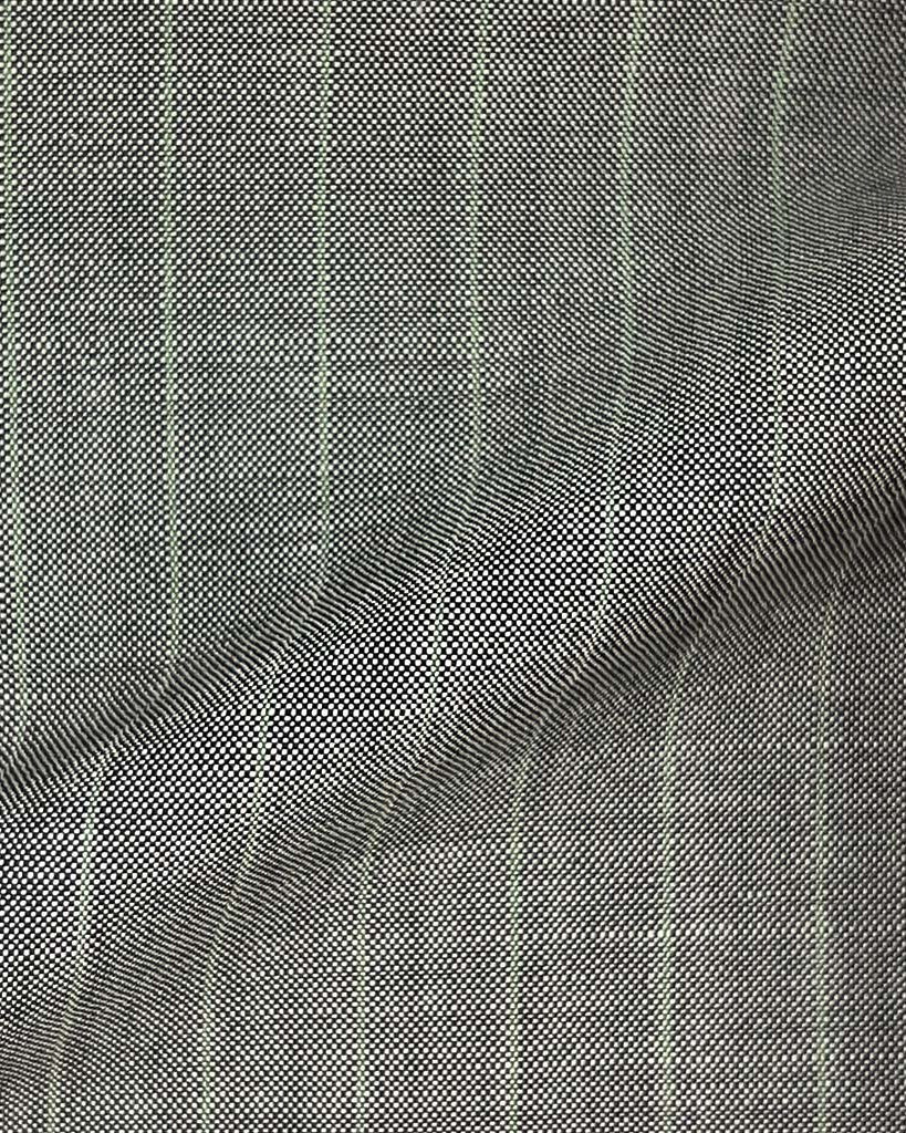 Vitale Barberis Canonico WOOL & MOHAIR Westwood Hart Online Custom Hand Tailor Suits Sportcoats Trousers Waistcoats Overcoats Made To Measure Formalwear Tuxedo Light Grey With Sage Green Pinstripes