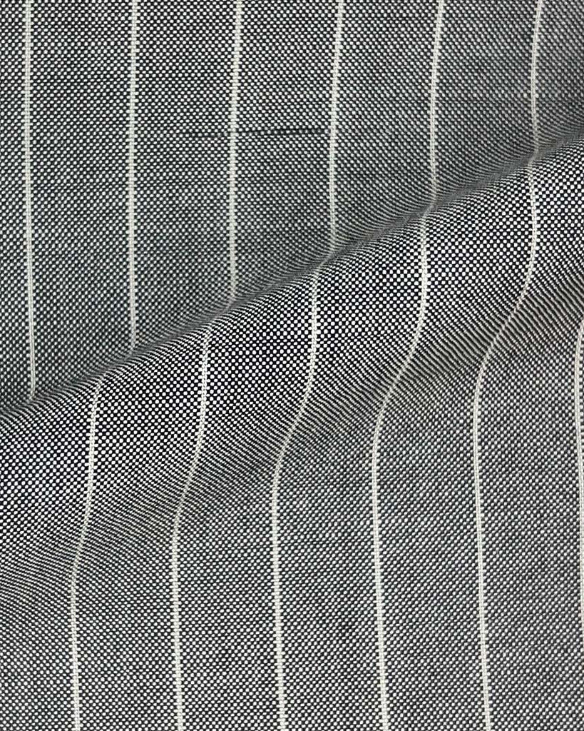 Vitale Barberis Canonico WOOL & MOHAIR Westwood Hart Online Custom Hand Tailor Suits Sportcoats Trousers Waistcoats Overcoats Made To Measure Formalwear Tuxedo Light Grey Pinstripes