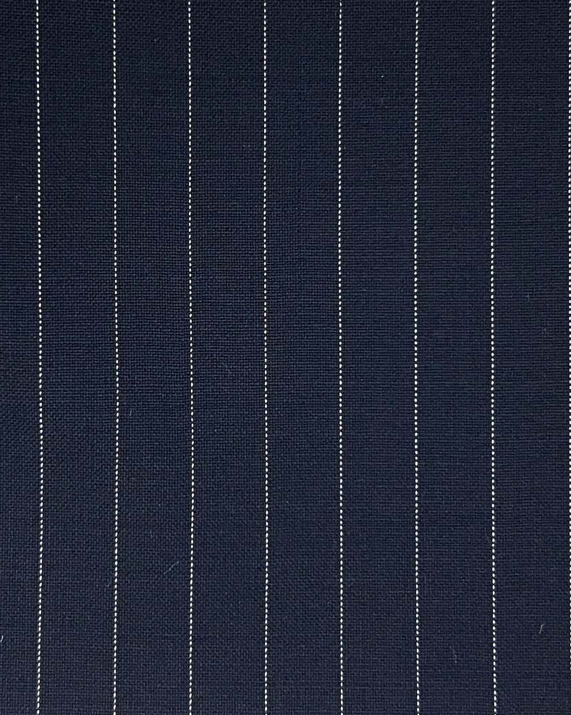 Vitale Barberis Canonico WOOL & MOHAIR Westwood Hart Online Custom Hand Tailor Suits Sportcoats Trousers Waistcoats Overcoats Made To Measure Formalwear Tuxedo Midnight Blue Pinstripes
