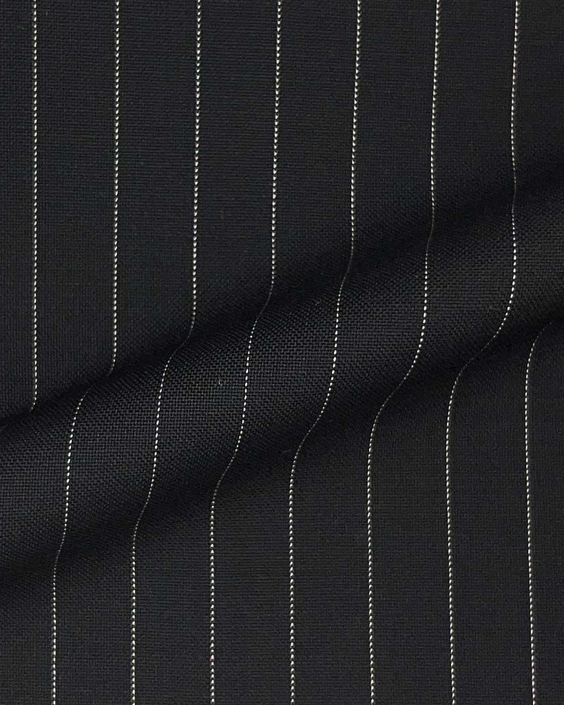 Vitale Barberis Canonico WOOL & MOHAIR Westwood Hart Online Custom Hand Tailor Suits Sportcoats Trousers Waistcoats Overcoats Made To Measure Formalwear Tuxedo Black Pinstripes