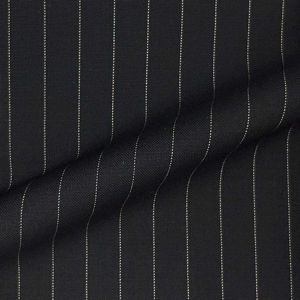 Vitale Barberis Canonico WOOL & MOHAIR Westwood Hart Online Custom Hand Tailor Suits Sportcoats Trousers Waistcoats Overcoats Made To Measure Formalwear Tuxedo Black Pinstripes