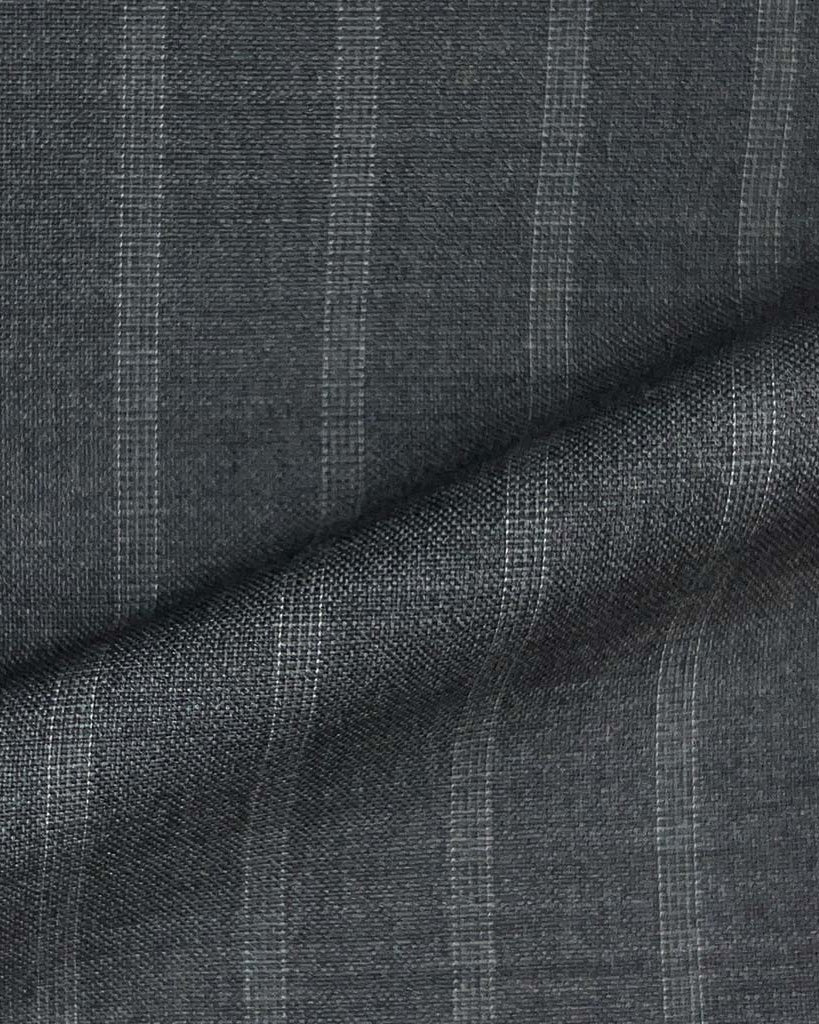 Vitale Barberis Canonico WOOL & MOHAIR Westwood Hart Online Custom Hand Tailor Suits Sportcoats Trousers Waistcoats Overcoats Made To Measure Formalwear Tuxedo Dark Grey Pinstripes