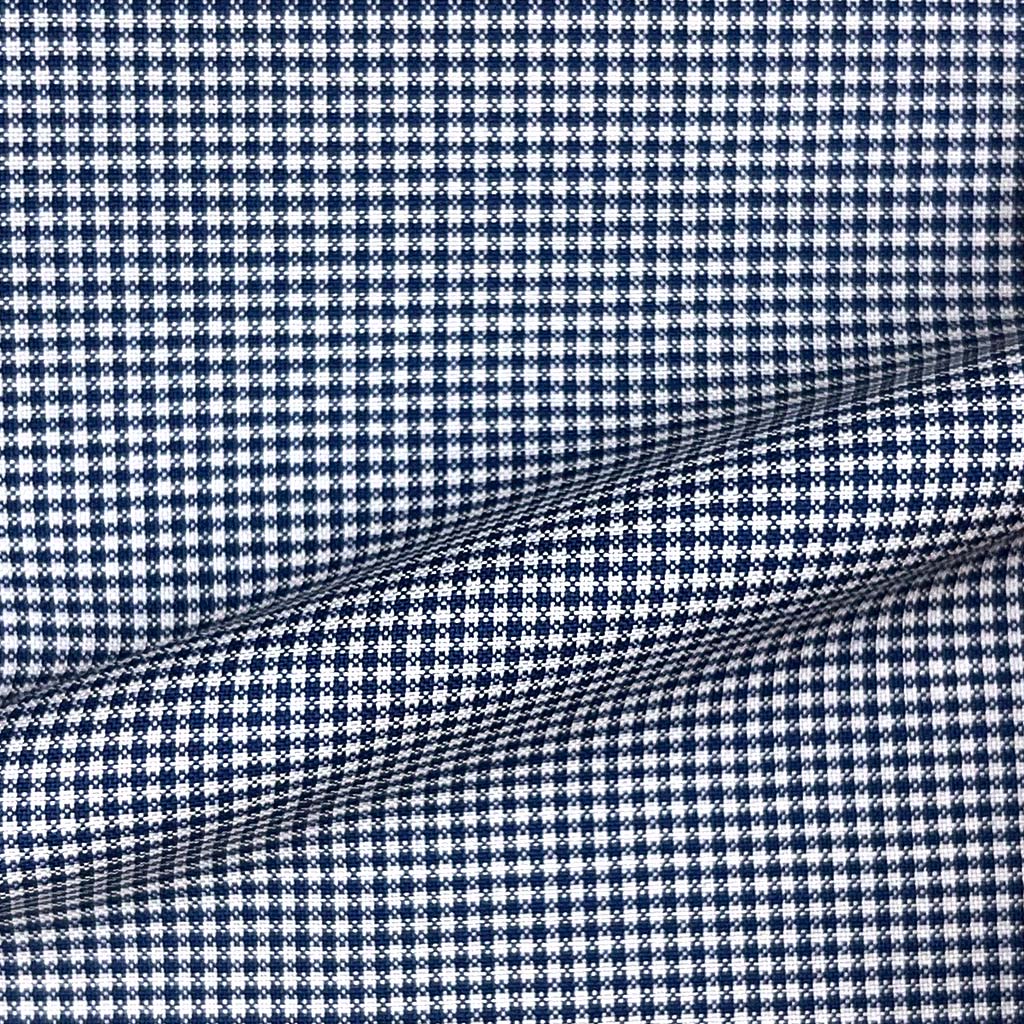 Vitale Barberis Canonico WOOL & MOHAIR Westwood Hart Online Custom Hand Tailor Suits Sportcoats Trousers Waistcoats Overcoats Made To Measure Formalwear Tuxedo Royal Blue Mini Grid Check