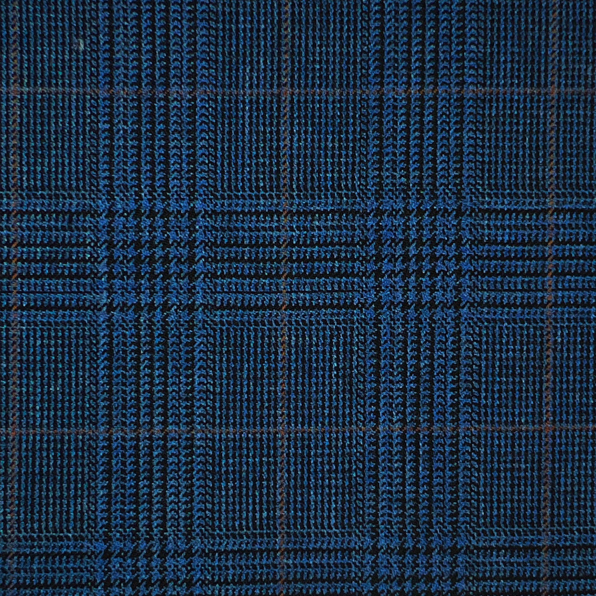 Westwood Hart Online Custom Hand Tailor Suits Sportcoats Trousers Waistcoats Overcoats Steel Grey Aqua Blue Prince Of Wales Plaid Peach Windowpane