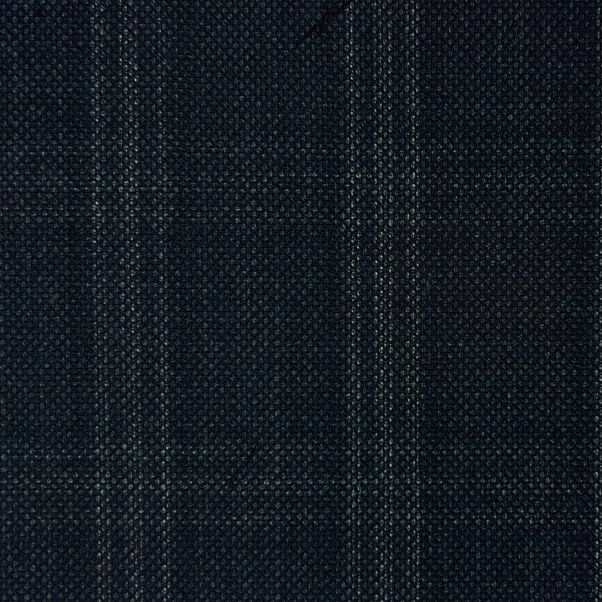 Charcoal Grey White Windowpane Wool Menswear Suit