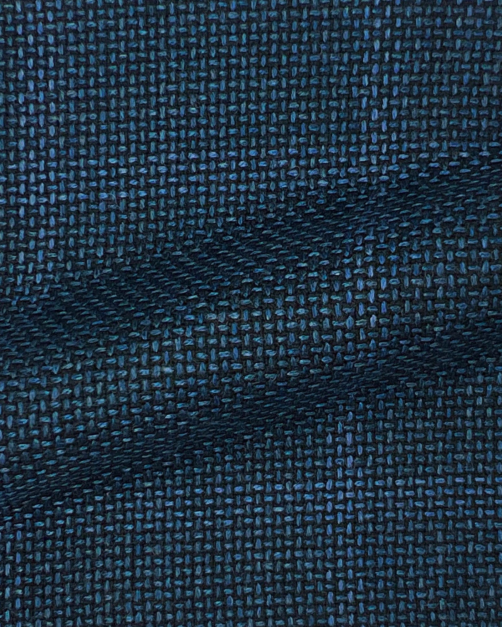 Steel Blue Hopsack Windowpane Wool Menswear Suit