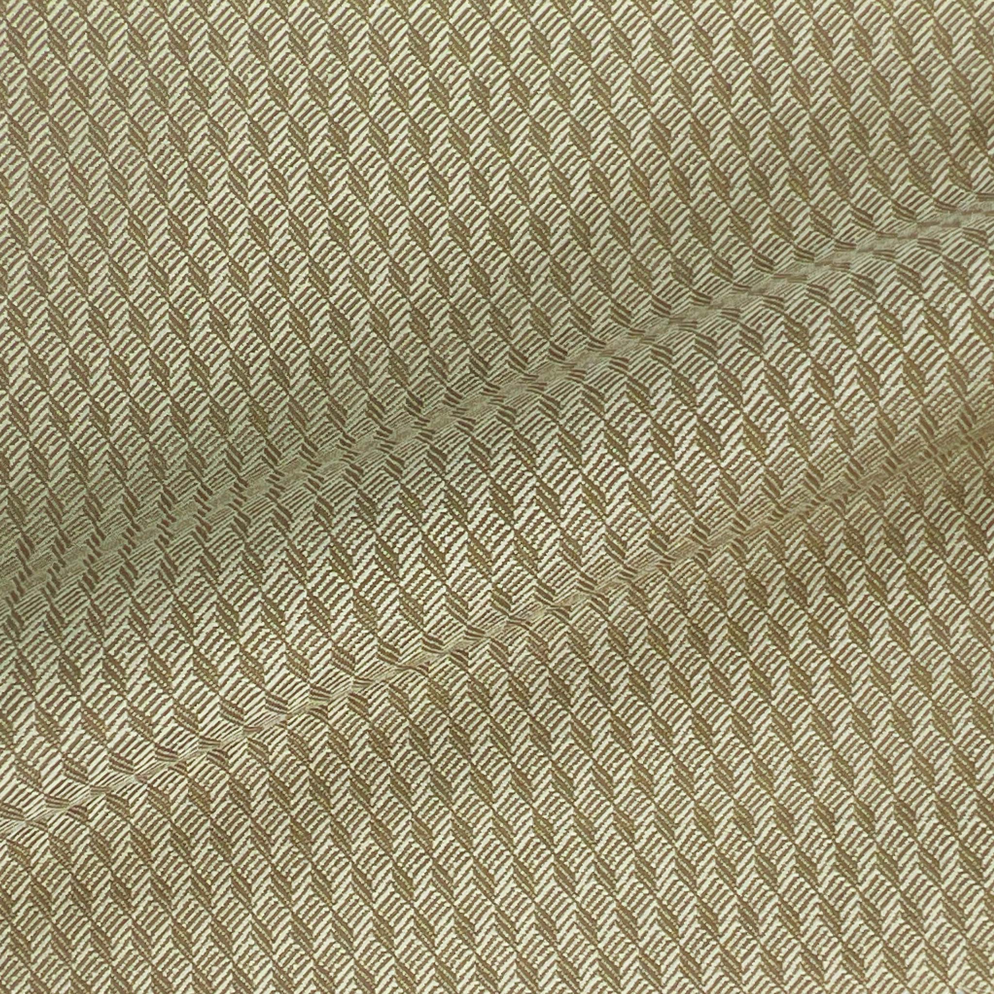 Ivory Jacquard Wool Menswear Suit