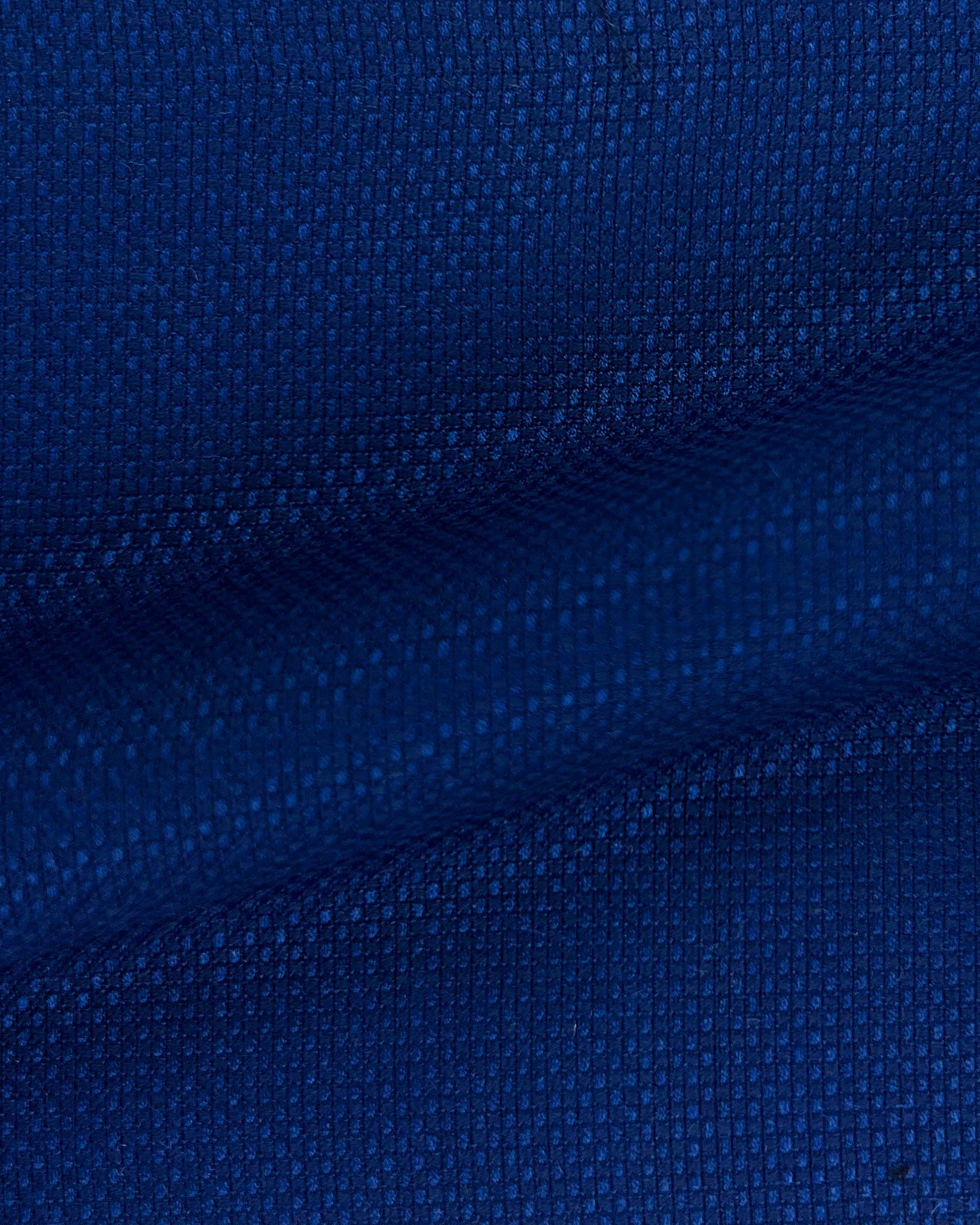 Royal Blue Plain Hopsack Wool Menswear Suit